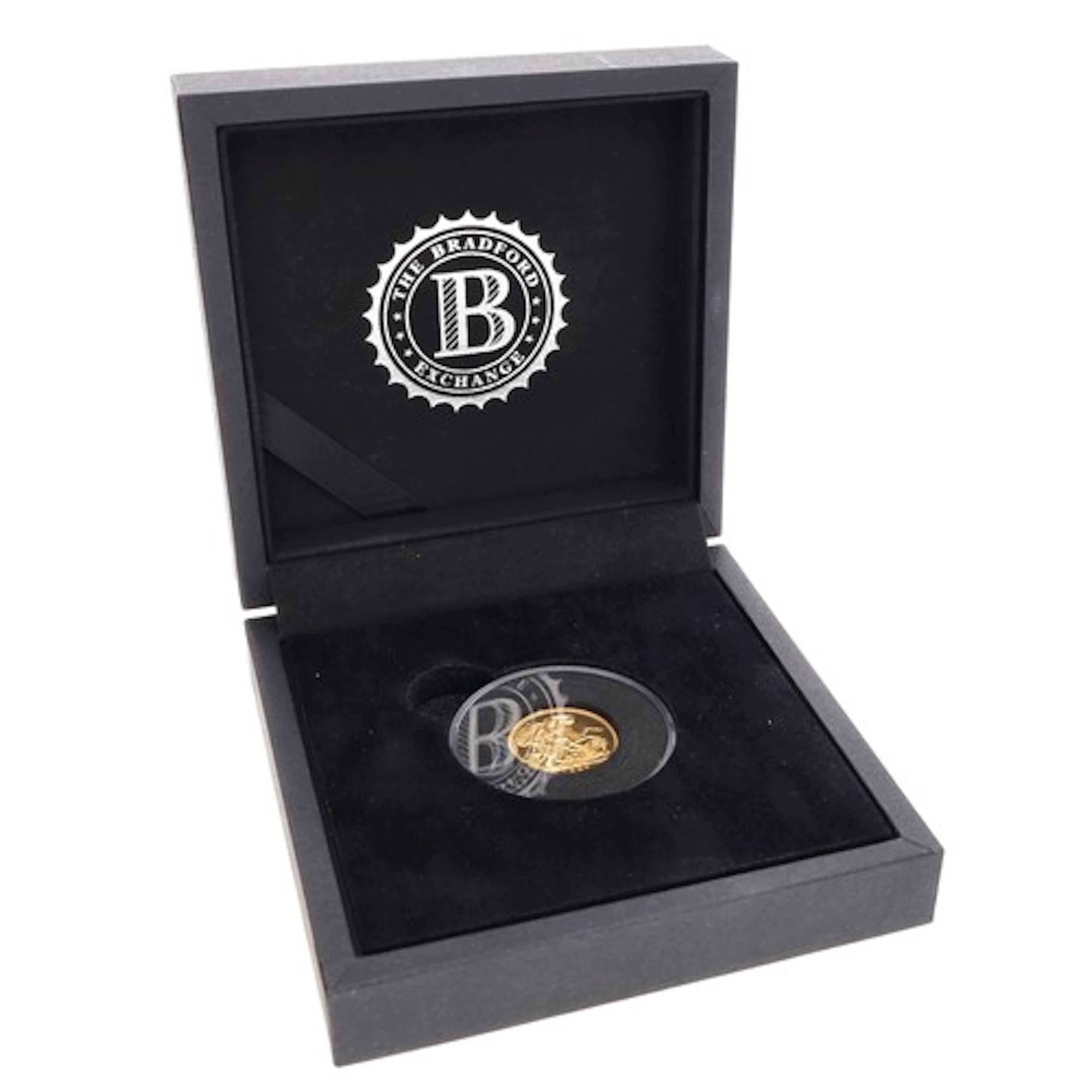 George VI 1937 full sovereign coin, 8gm, within a Bradford E...