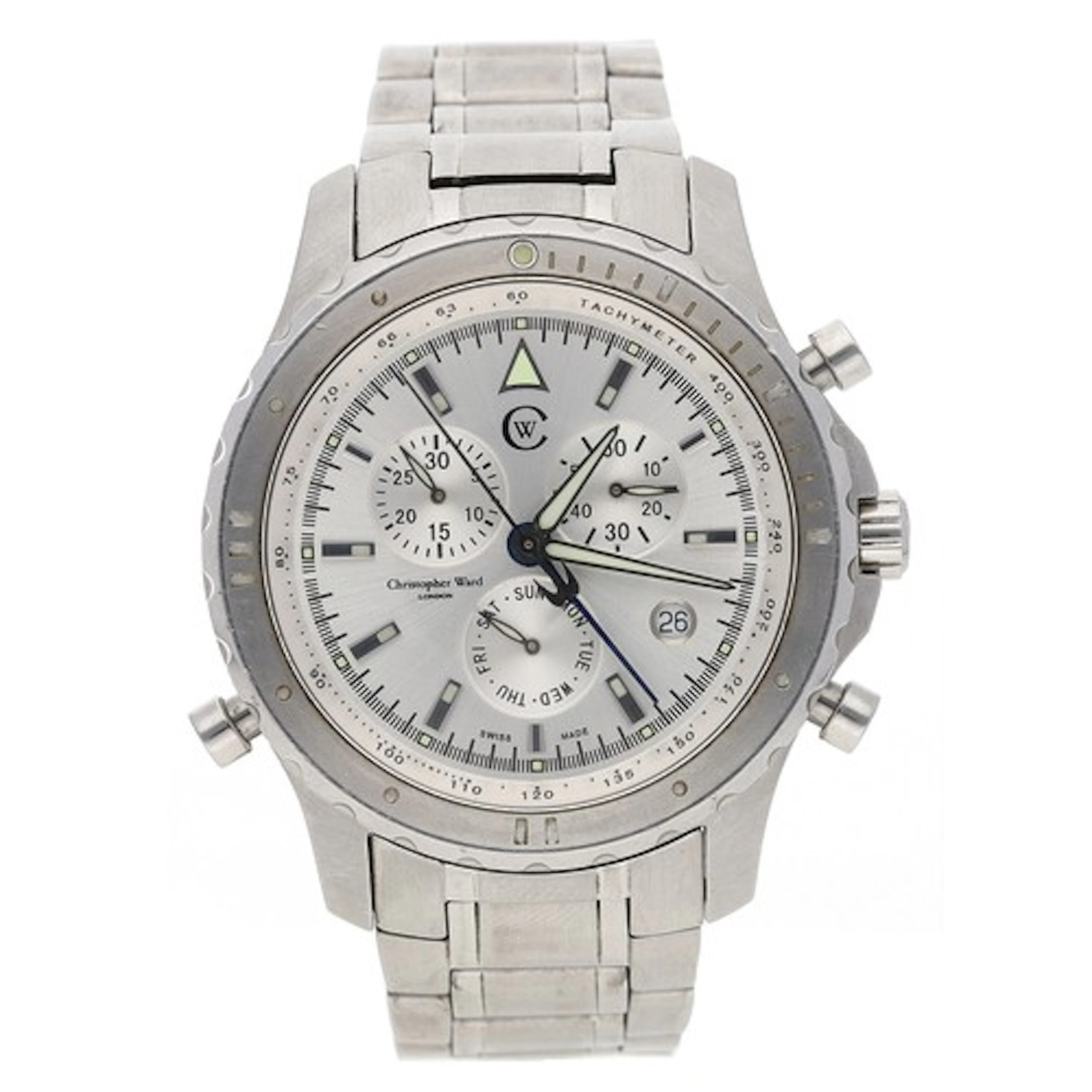 Christopher Ward C4 Peregrine Chronograph Alarm stainless st...