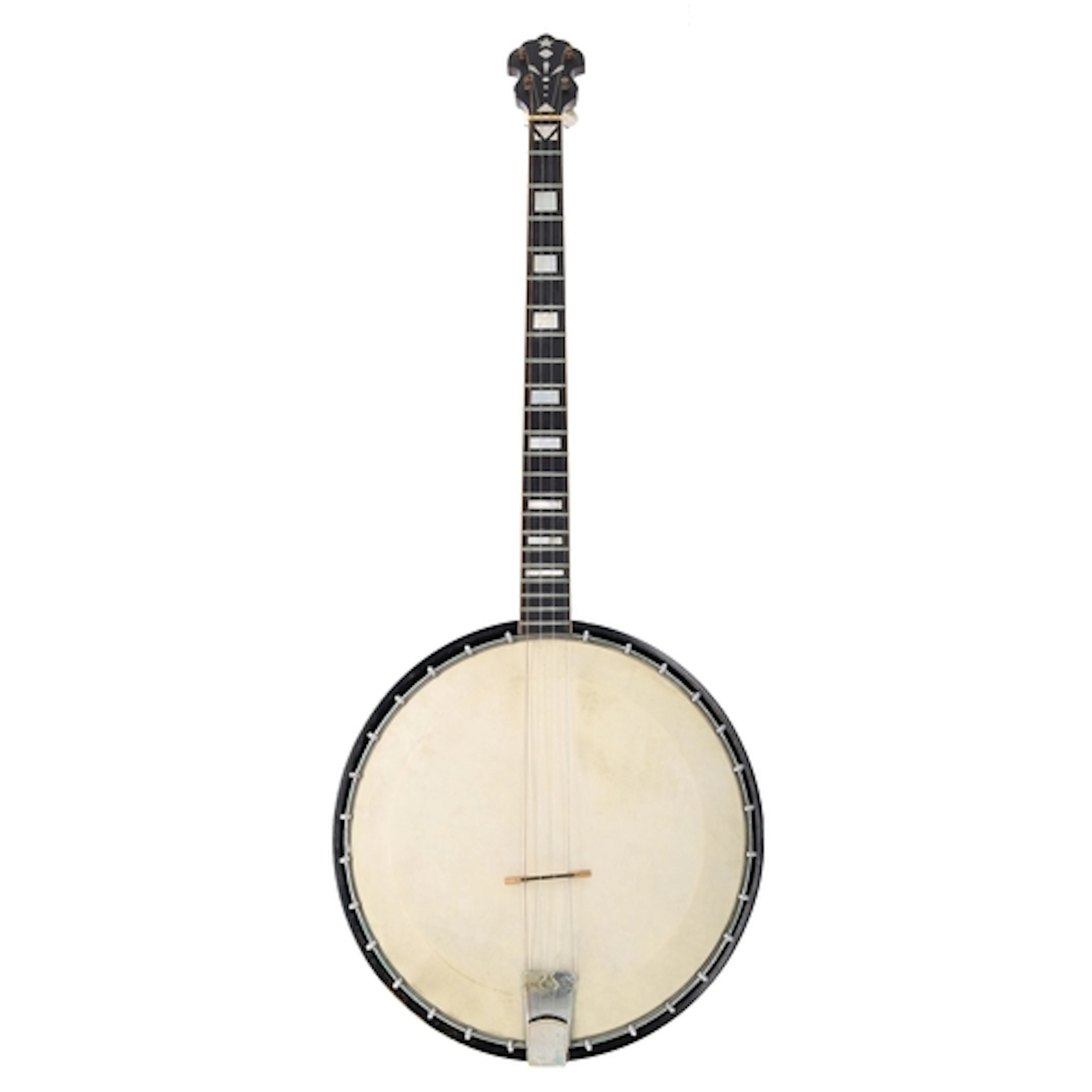 Fine twenty-two fret plectrum banjo by Clifford Essex, seria...