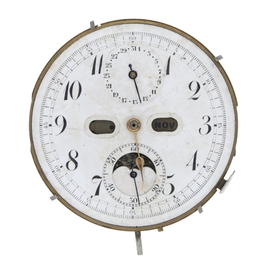 Continental chronograph calendar repeating lever pocket watc...