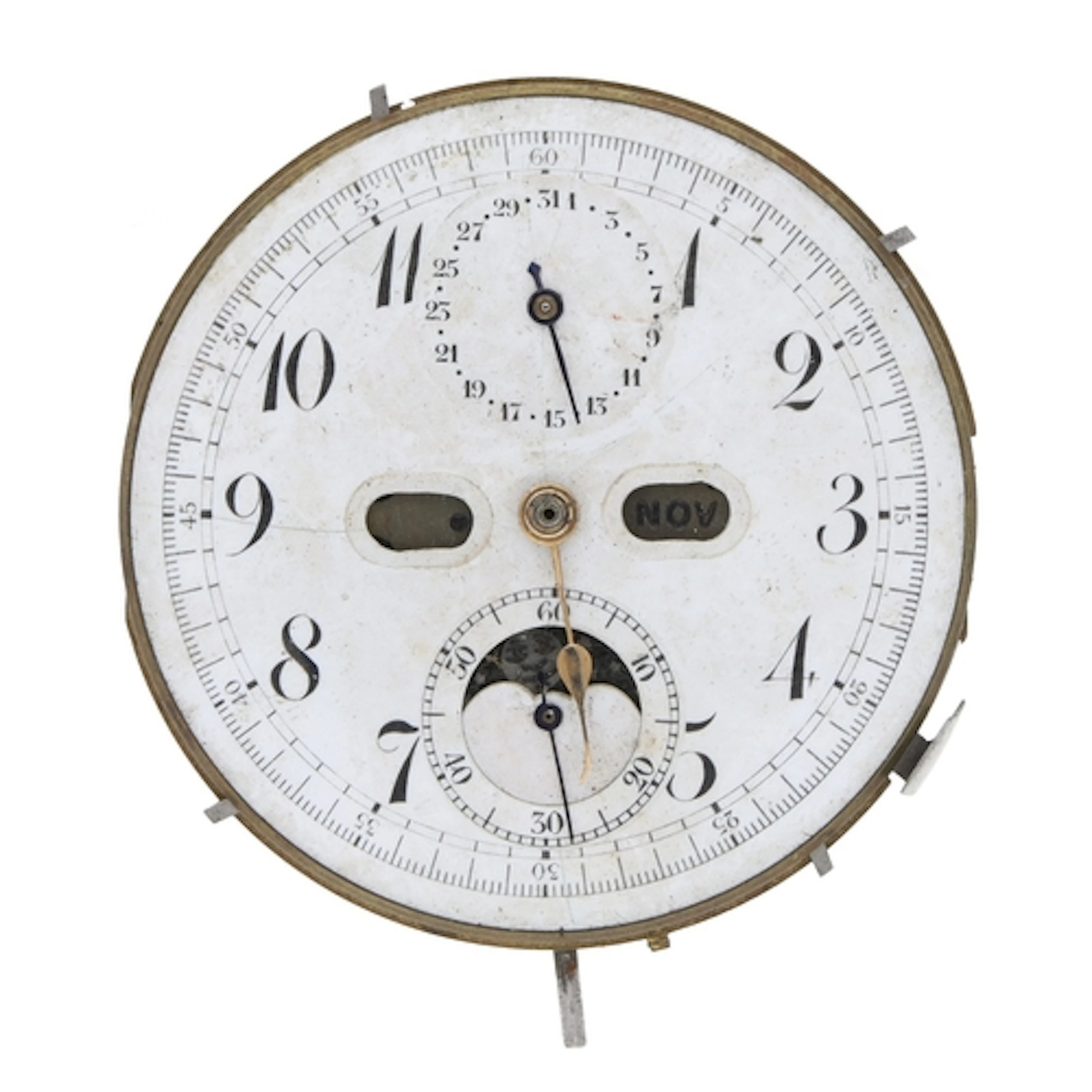 Continental chronograph calendar repeating lever pocket watc...