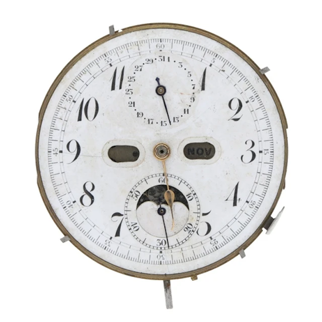 Continental chronograph calendar repeating lever pocket watc...