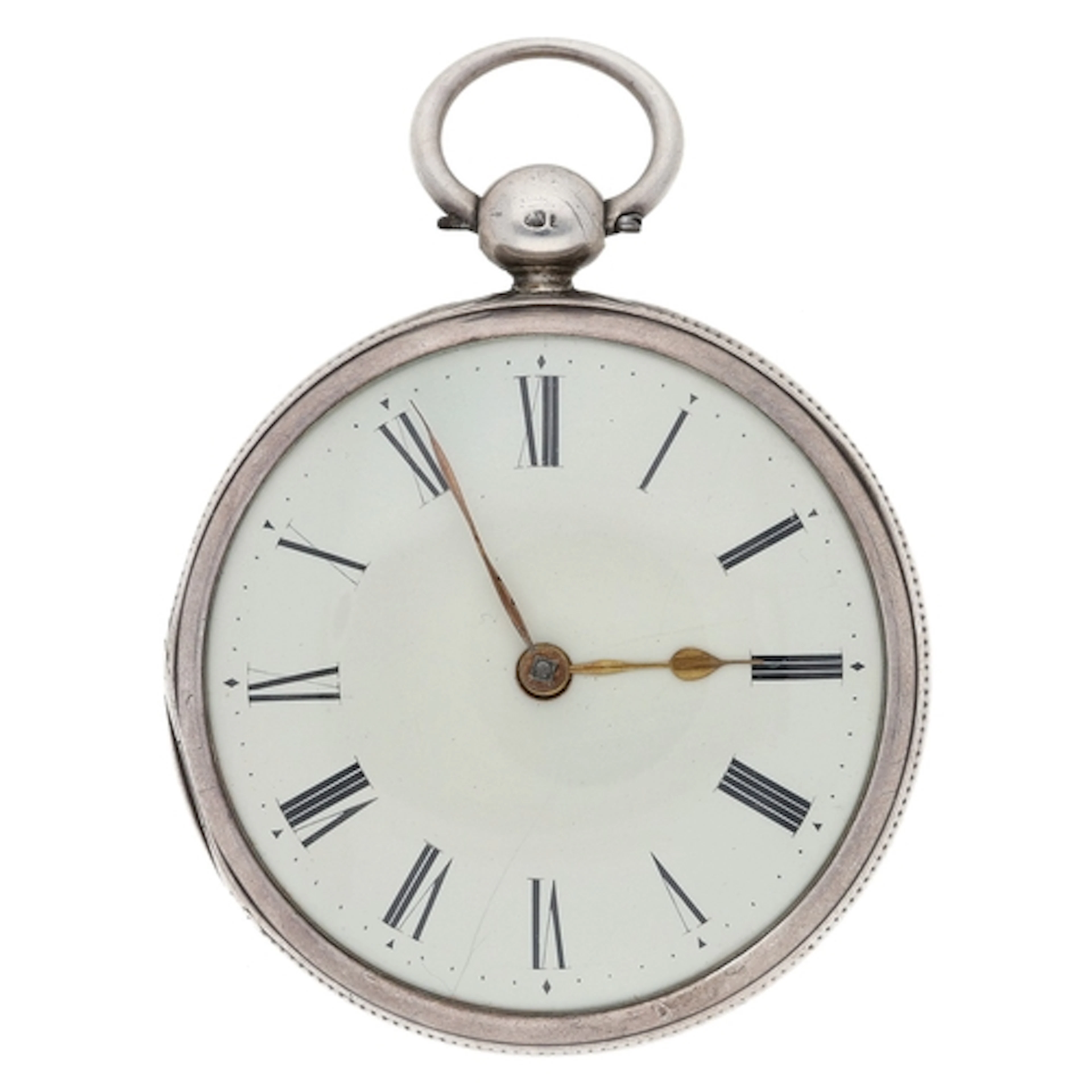W Sansom, London - Early 19th Century silver verge pocket wa...
