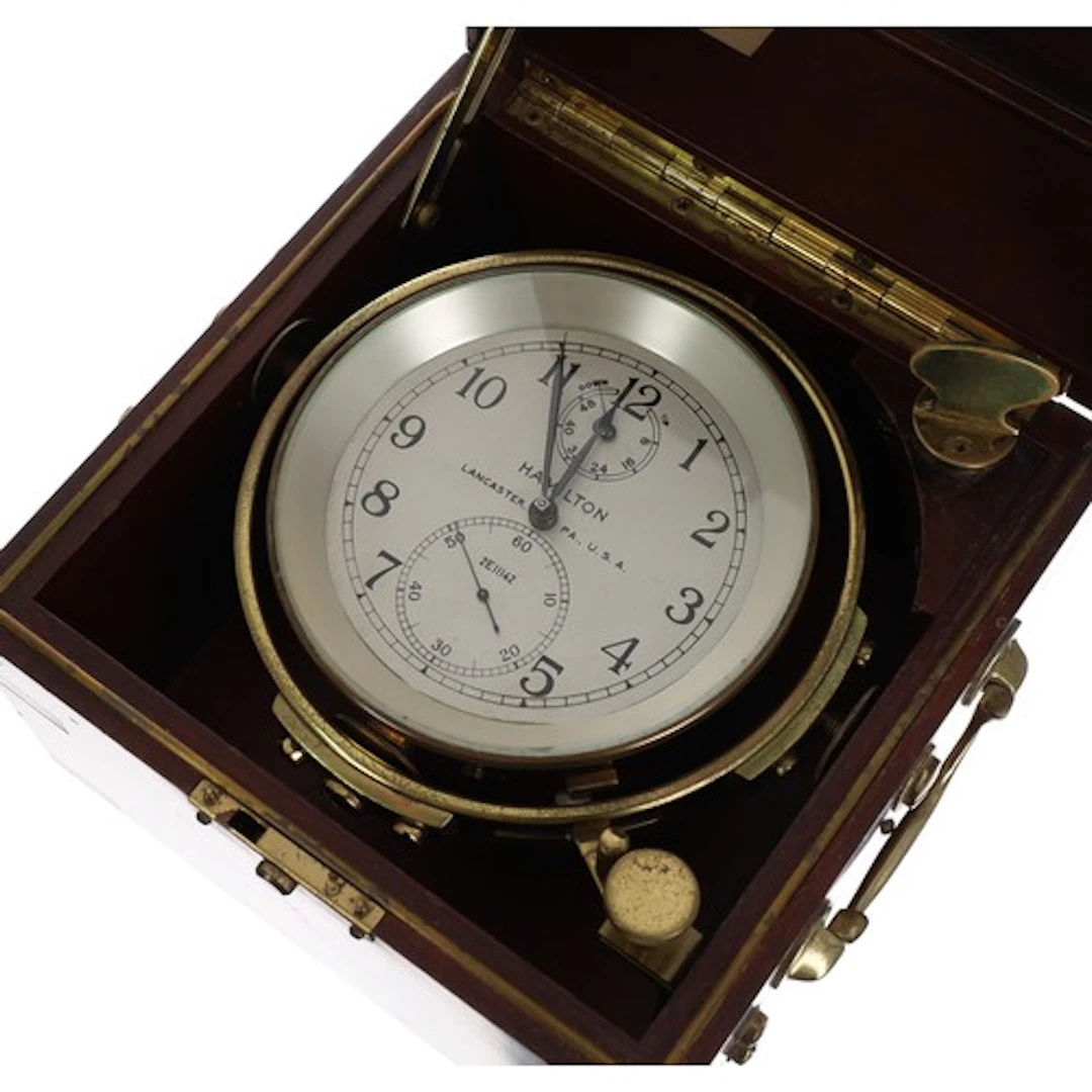 Hamilton Watch Co. American WWII period two-day Model 21 mar...