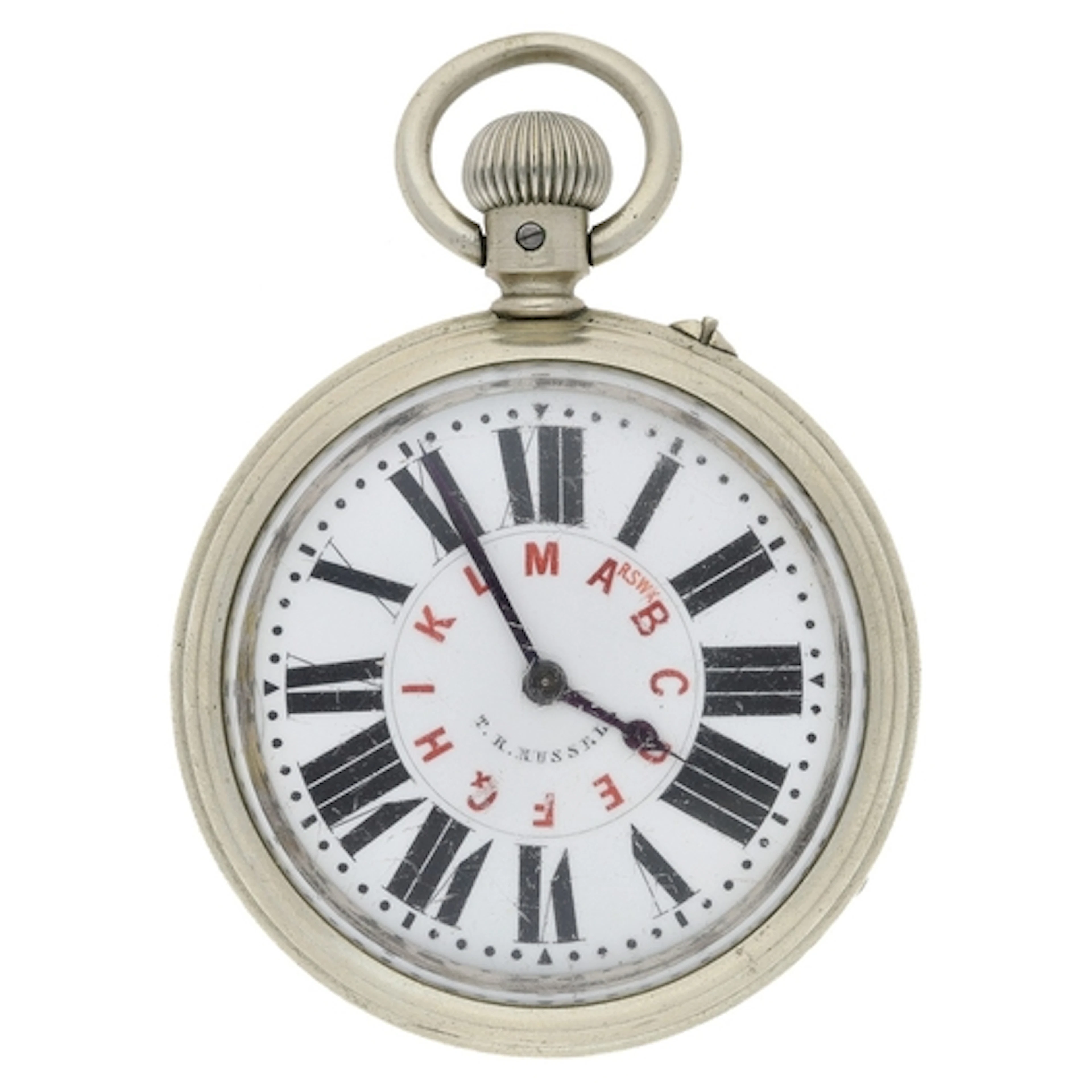 Rare British Military Telegraphy Morse Code dial nickel case...