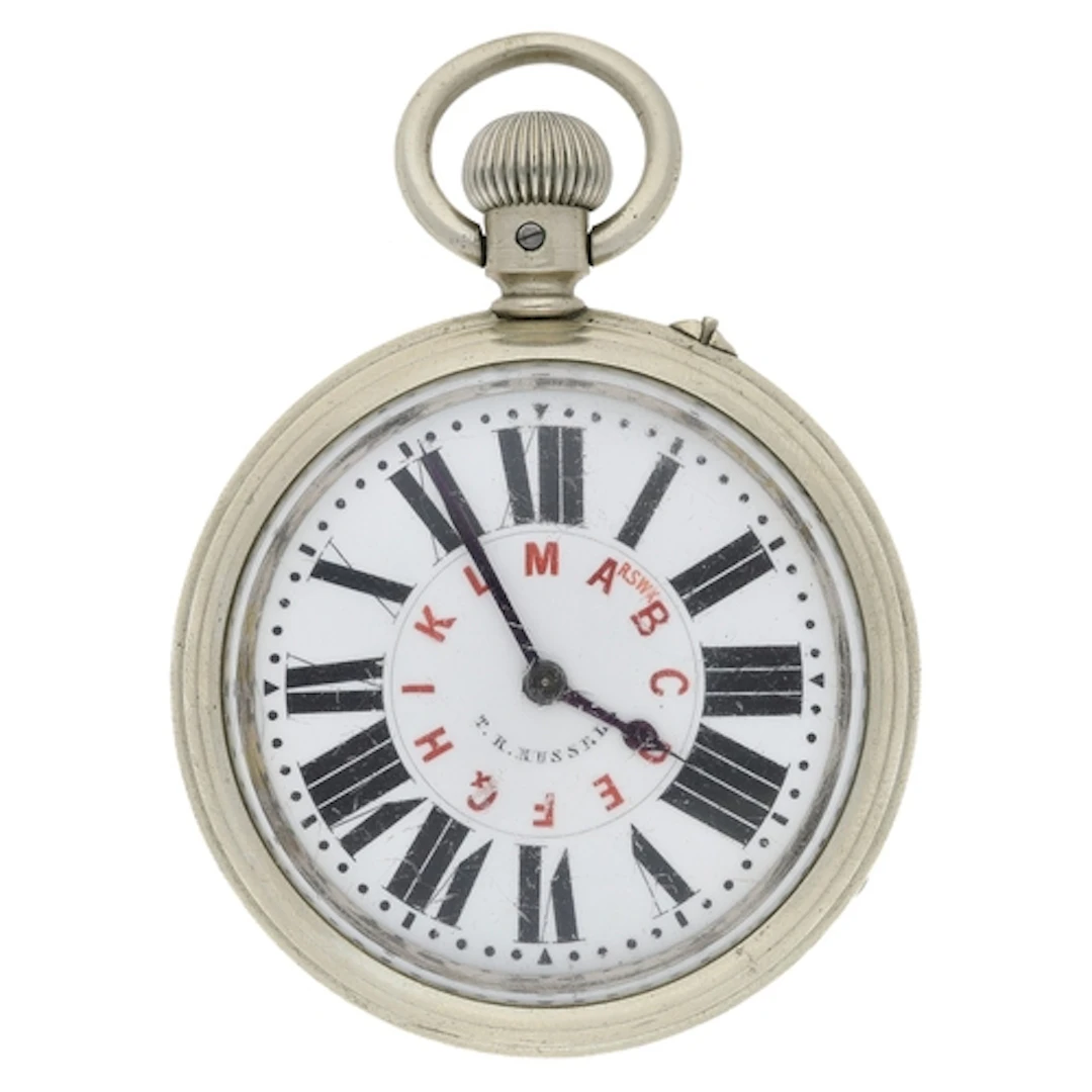 Rare British Military Telegraphy Morse Code dial nickel case...