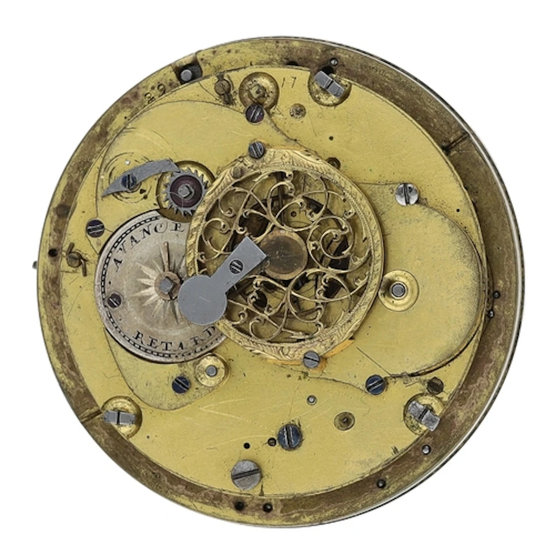 Continental gilt two-train fusee verge repeating pocket watc...