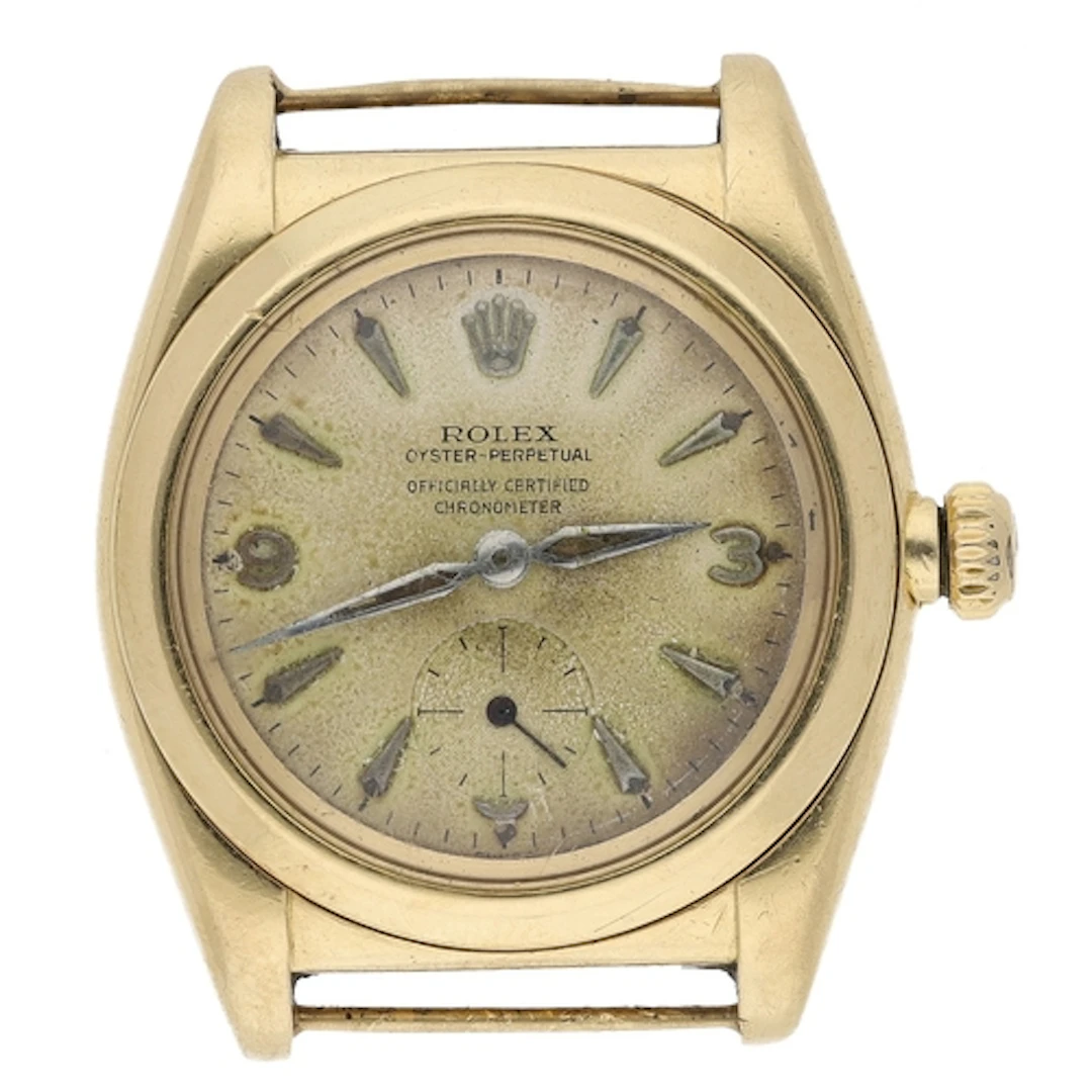 Rolex Oyster-Perpetual Chronometer automatic 18ct 'bubble-ba...