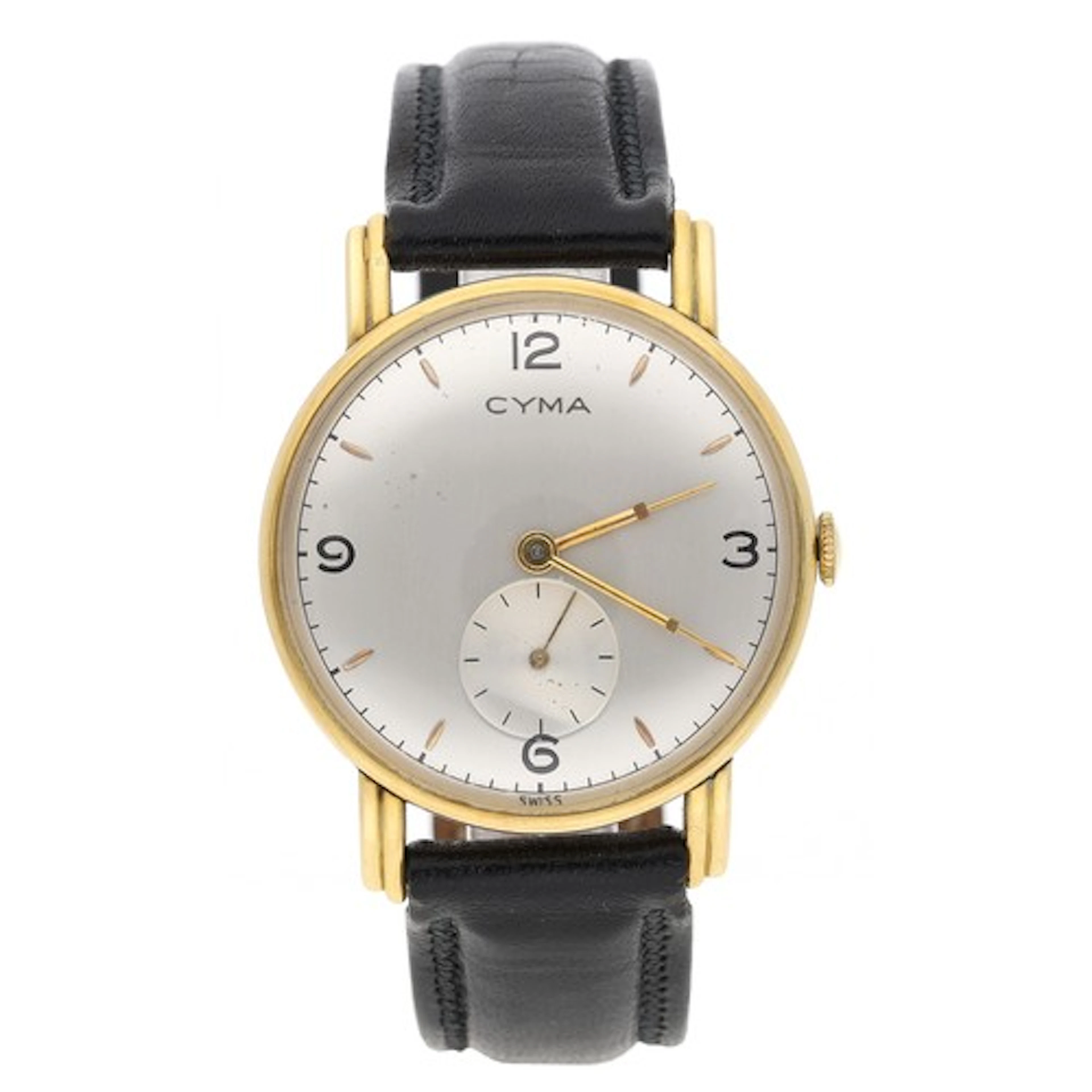 Cyma 18ct gentleman's wristwatch, case no. 1255 88308, circu...