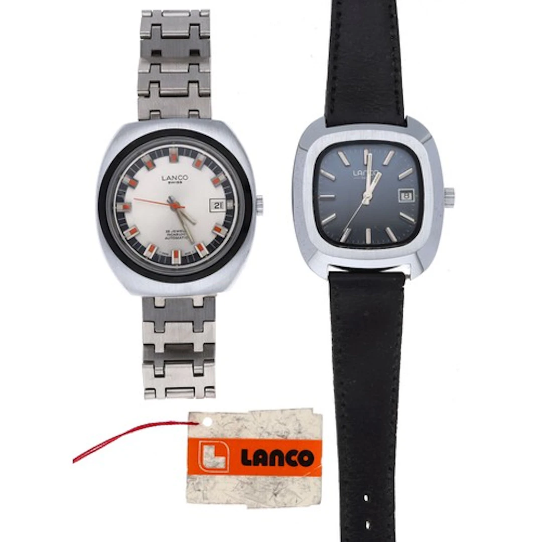 Lanco automatic gentleman's wristwatch, silvered dial, 25 je...