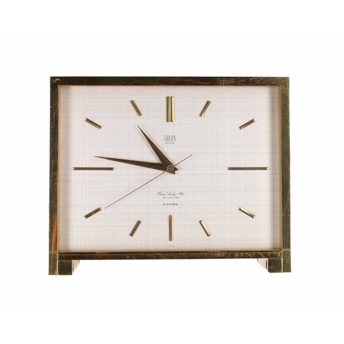 Gruen, Geneva Swiss Electric table clock timepiece, circa 19...