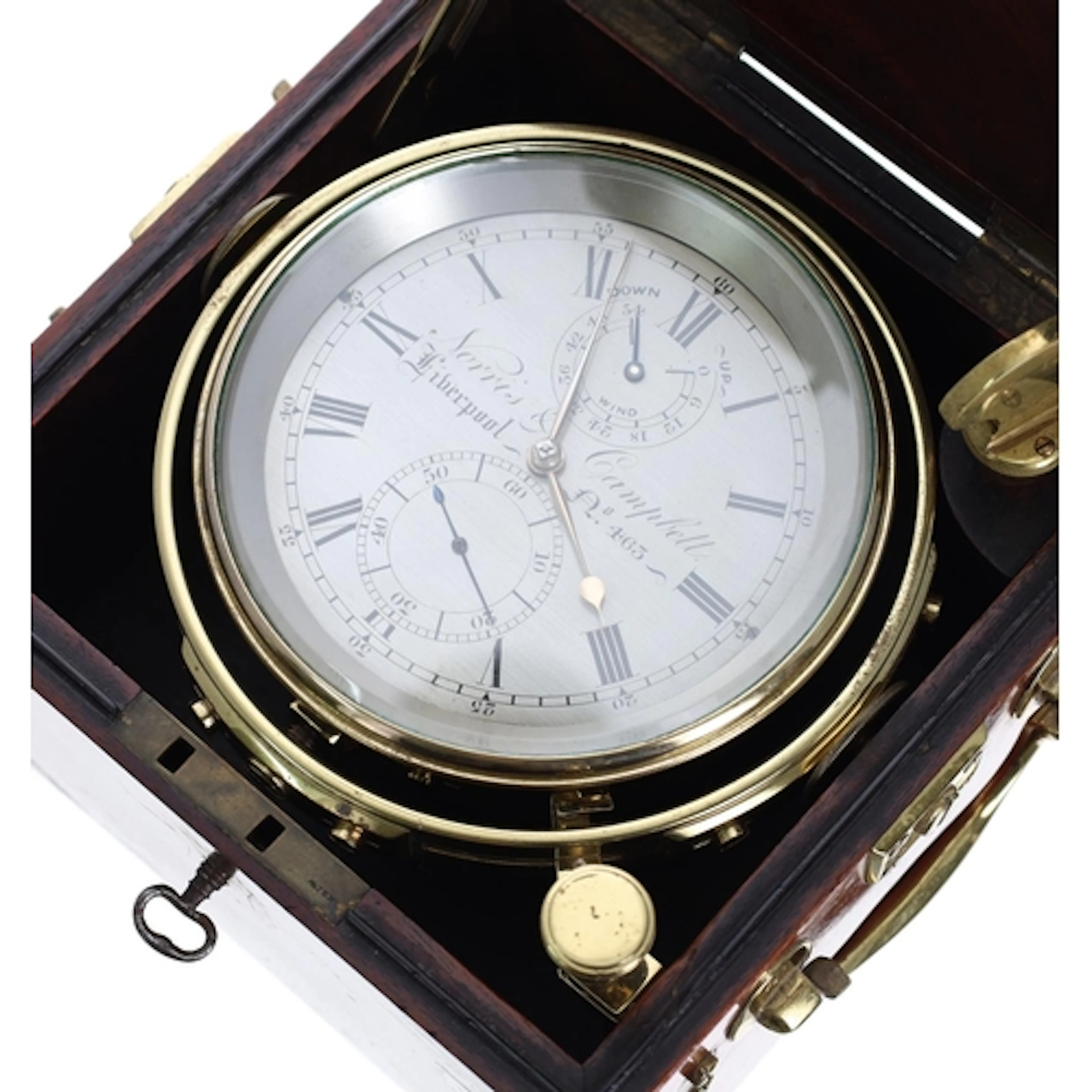 Mid 19th century two-day marine chronometer by Norris & ...