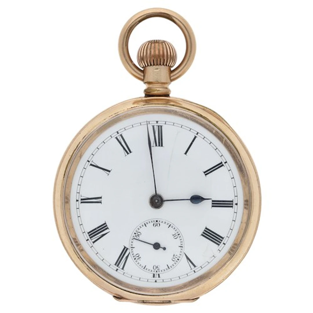 English gold plated lever pocket watch, the movement inscrib...