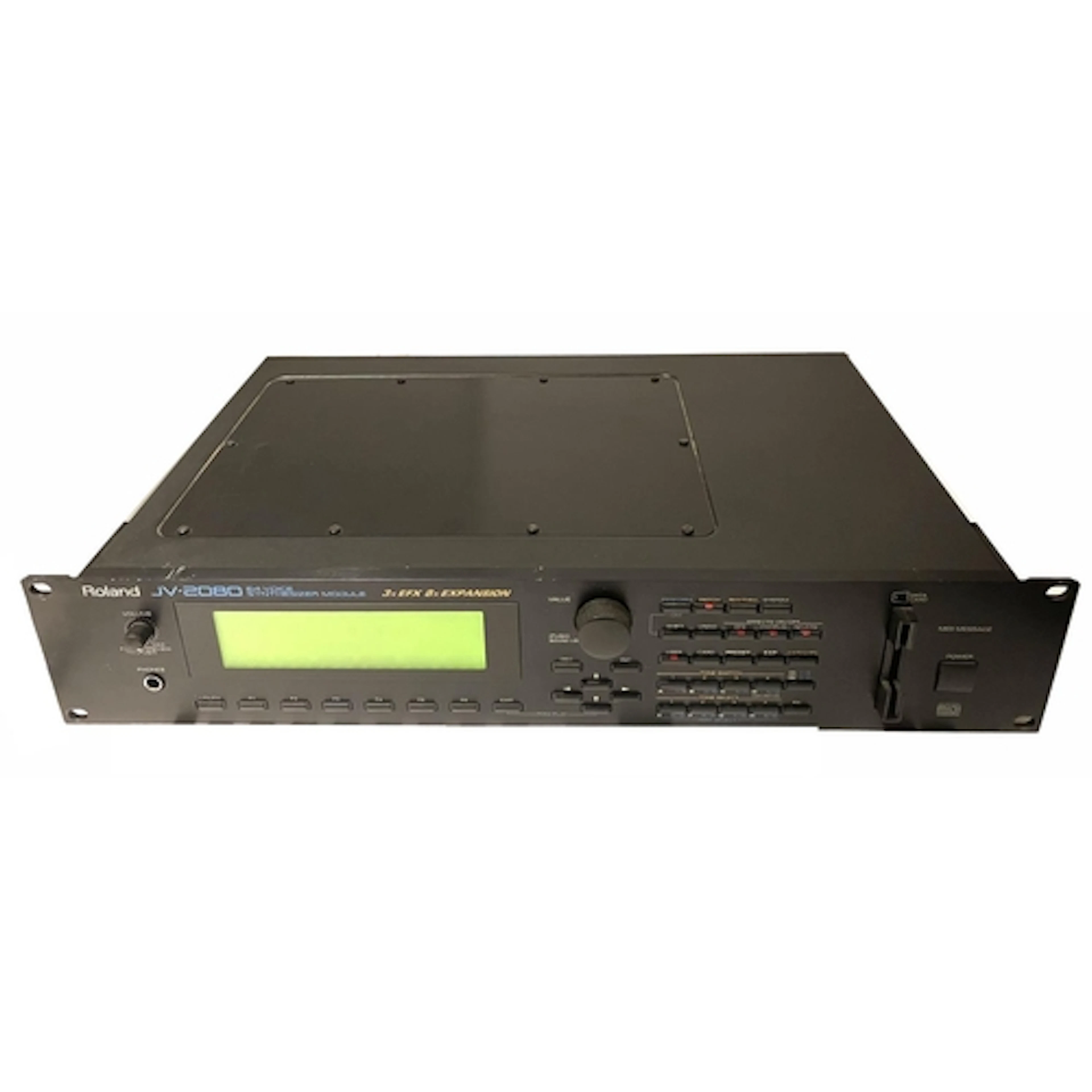 Roland JV-2080 64-Voice Synthesizer Module rack unit, includ...