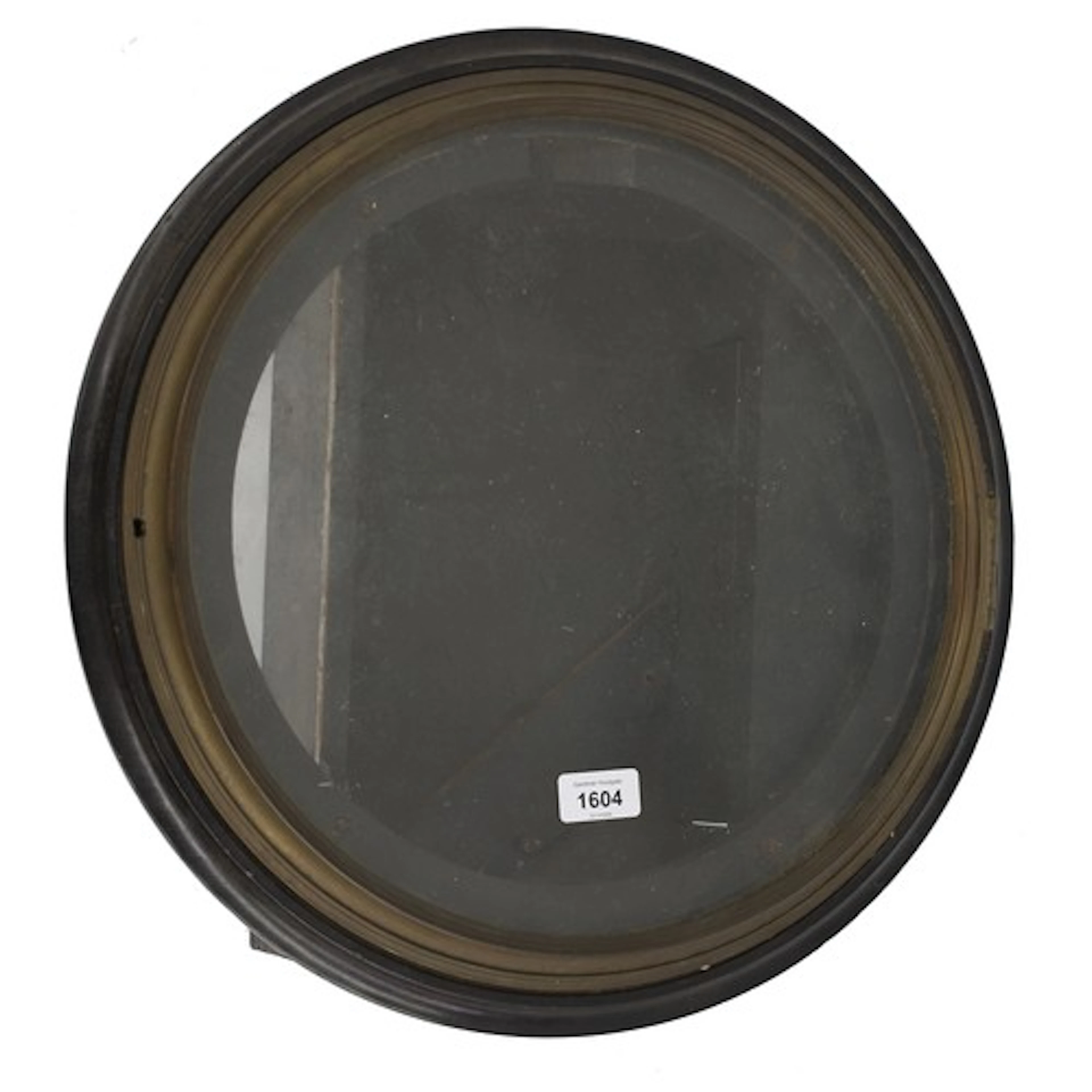 Early 19th ebonised wall dial clock case, for a 14" circula...
