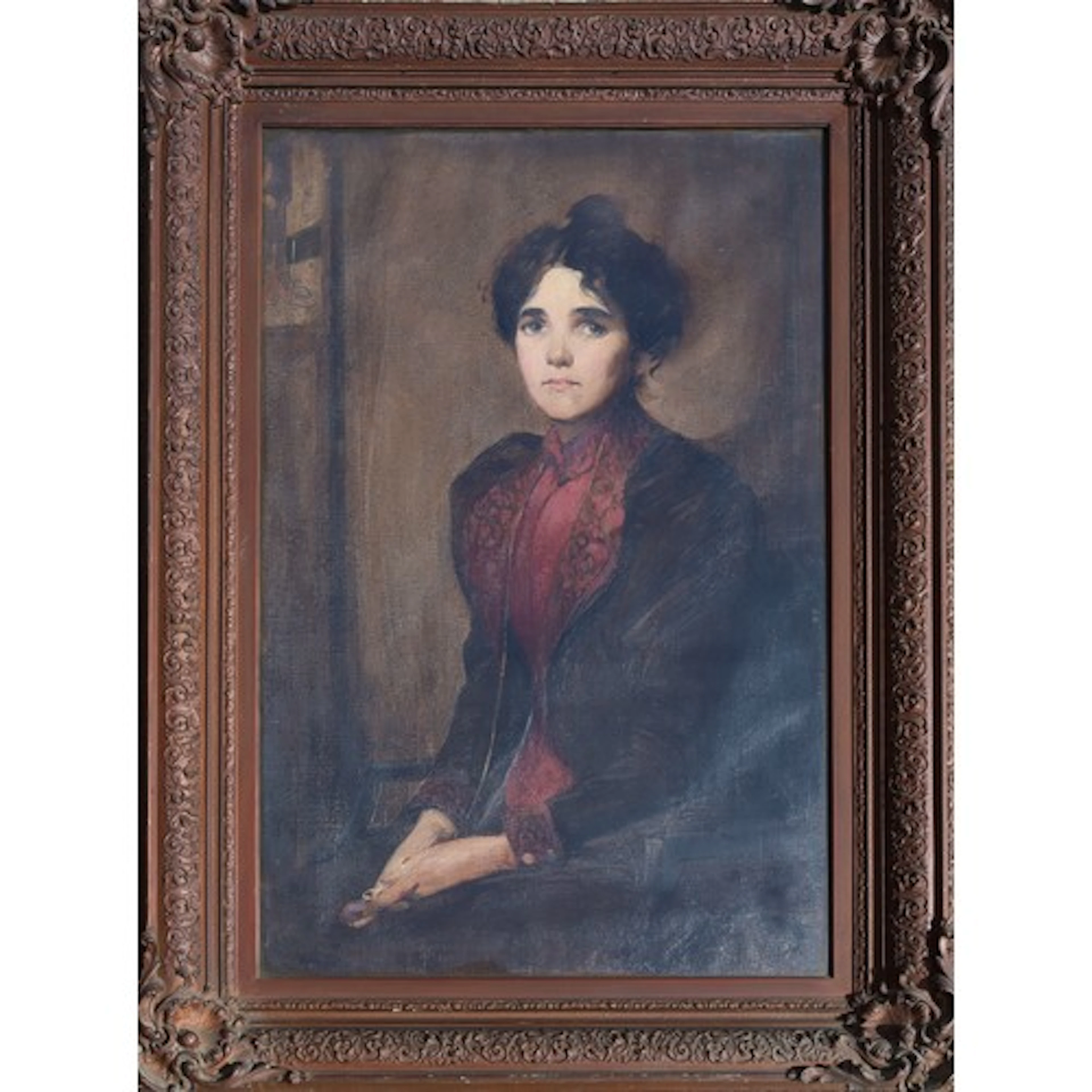 Attributed to Alfred Seifert (1850-1901) - Three quarter len...