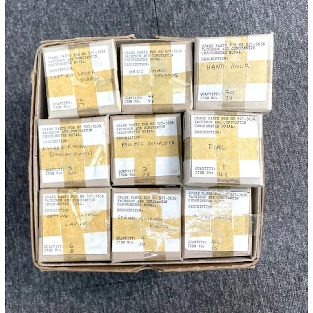 Box containing a quantity of Vacheron & Constantin Chron...