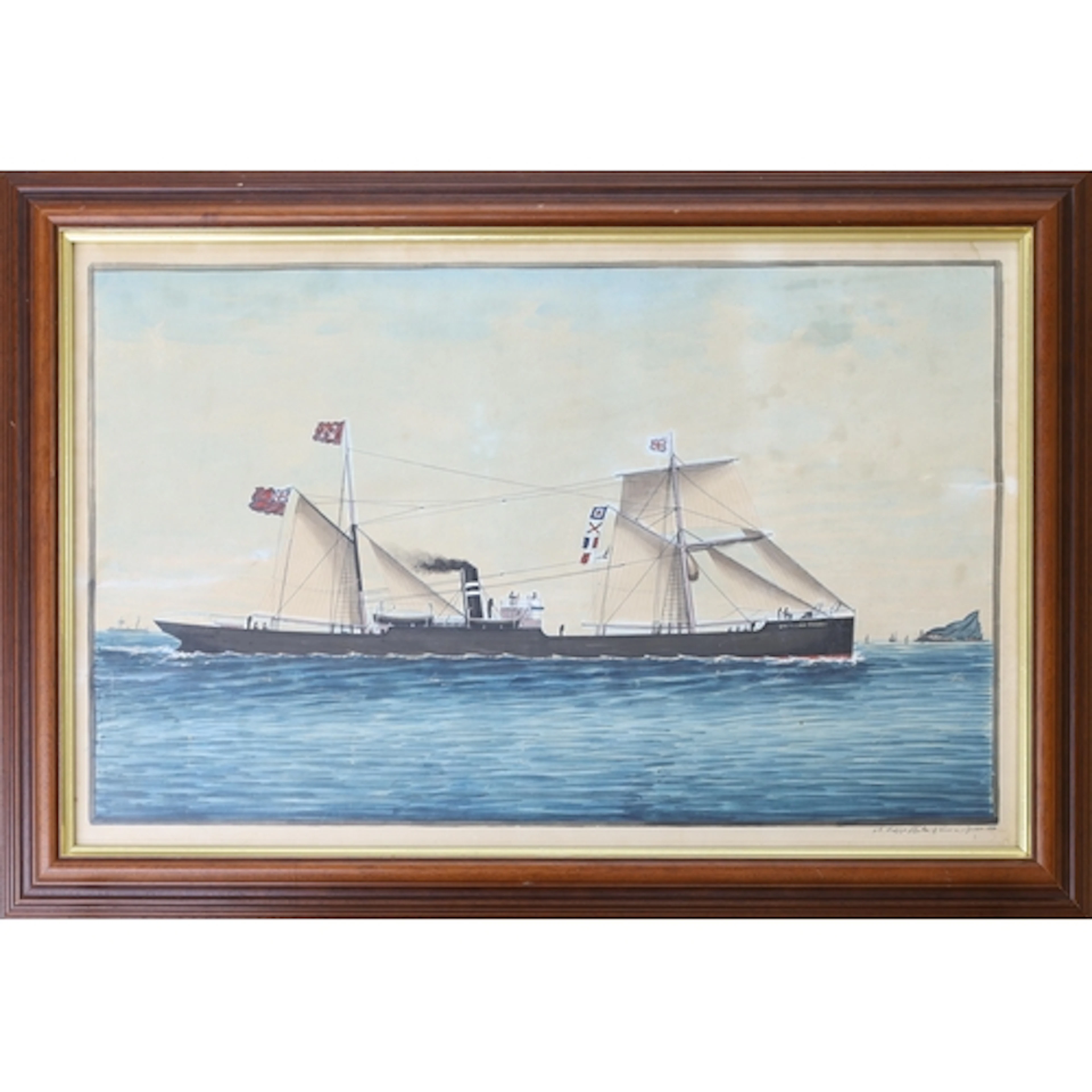 Antonio Luzzo (1855-1907) - The paddle steamer Gwenllian Tho...