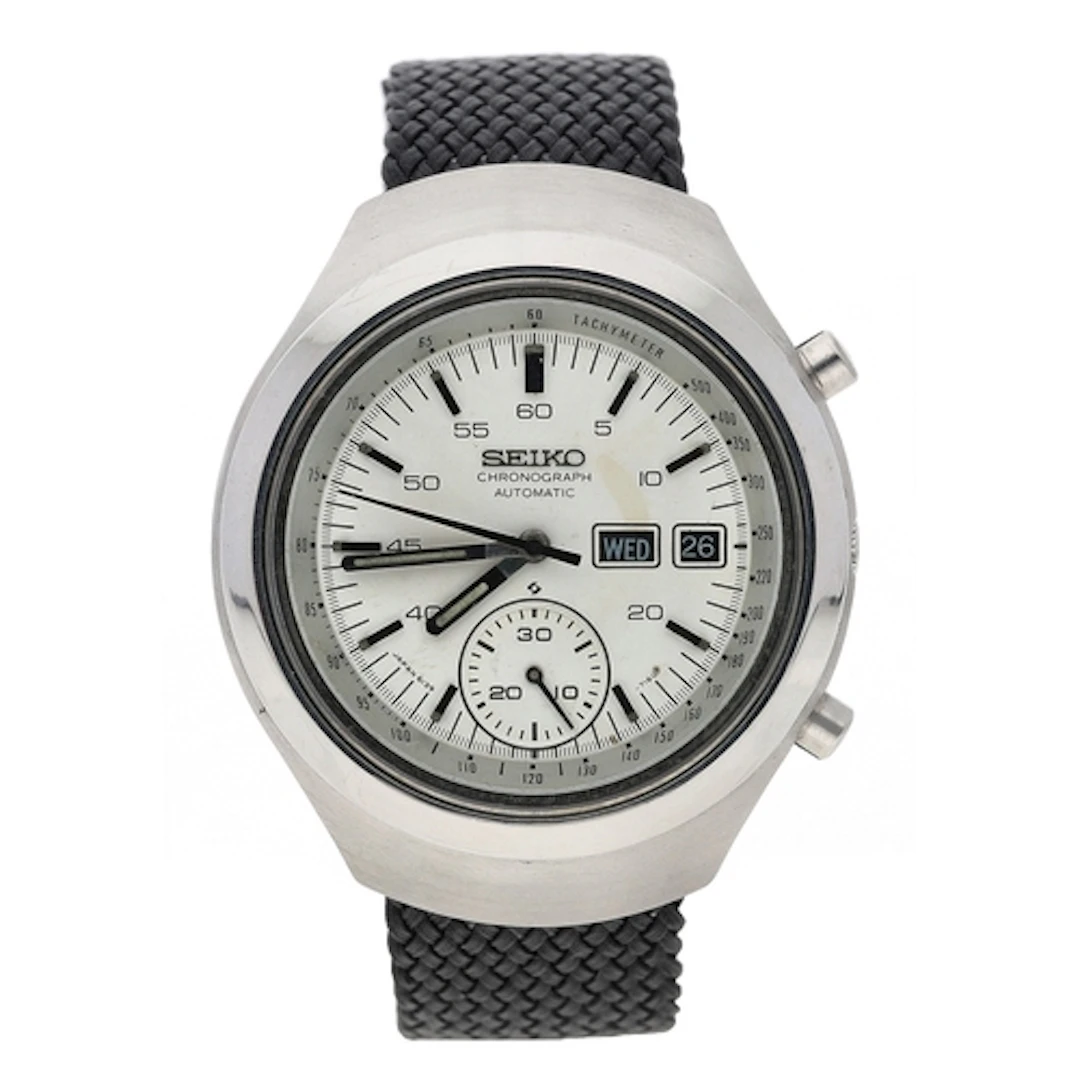 Seiko 'Helmet' Chronograph automatic stainless steel gentlem...