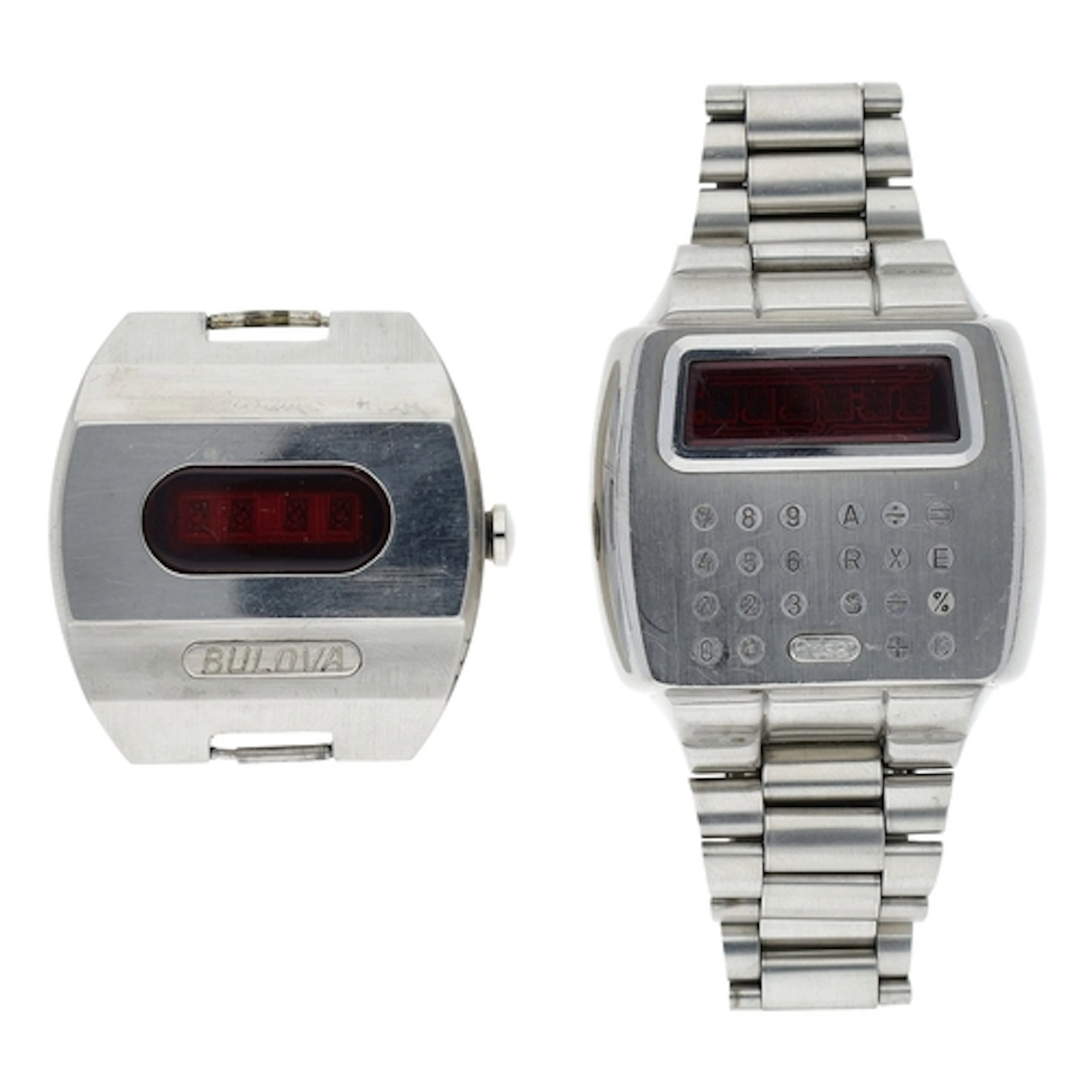 Rare Pulsar Time Computer digital LED stainless steel gentle...