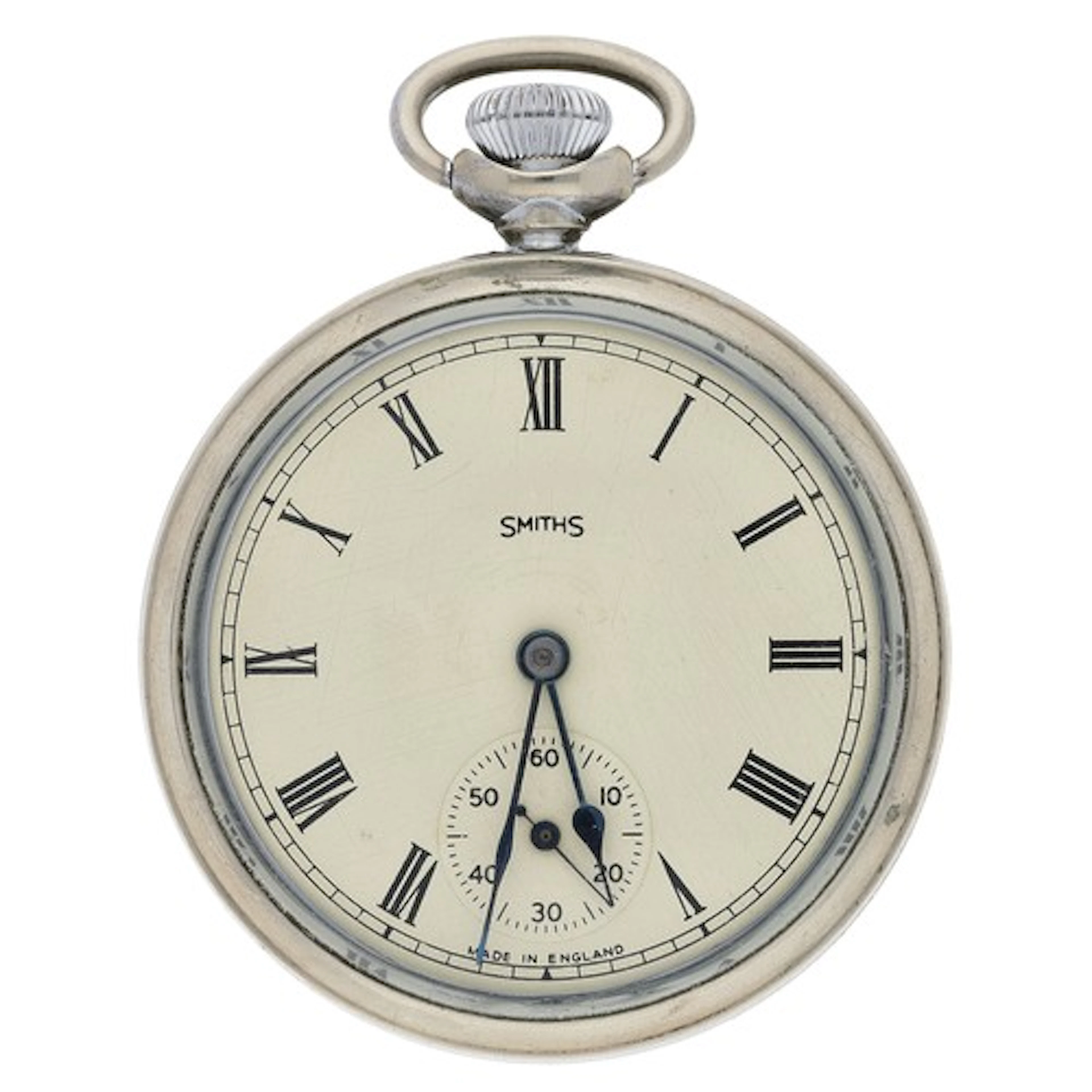 Smiths nickel cased lever pocket watch, unsigned 15 jewel mo...