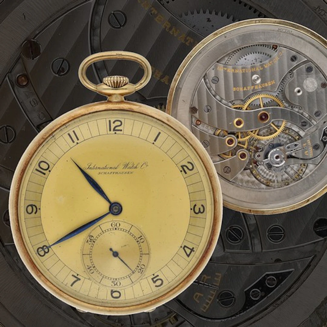 IWC (International Watch Co.) Shaffhausen 14ct lever pocket ...