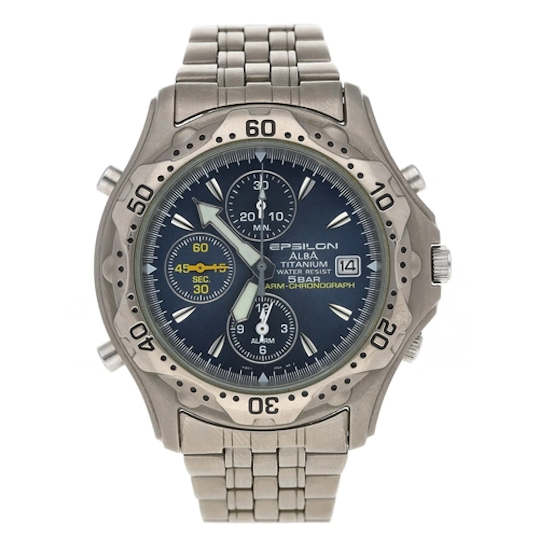 Alba (Seiko) Epsilon Titanium Chronograph Alarm gentleman's ...