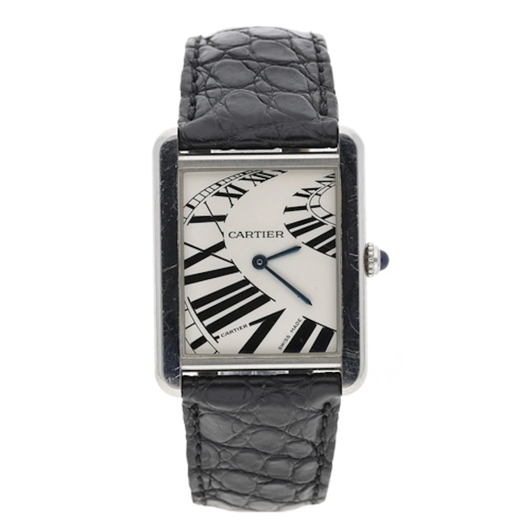 Cartier Tank Solo 'Piano' stainless steel wristwatch, refere...