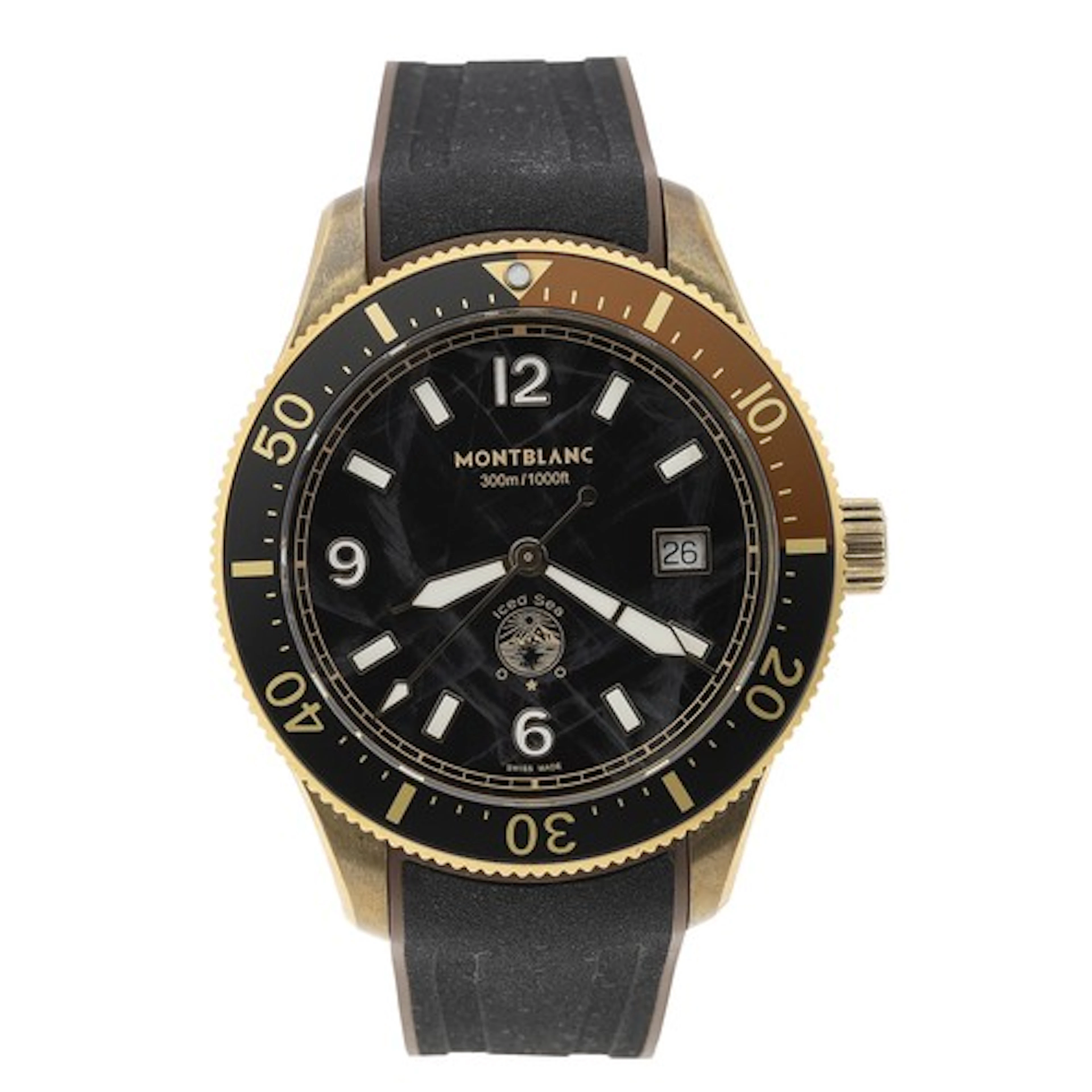 Montblanc Iced Sea 300m/1000ft automatic bronze gentleman's ...