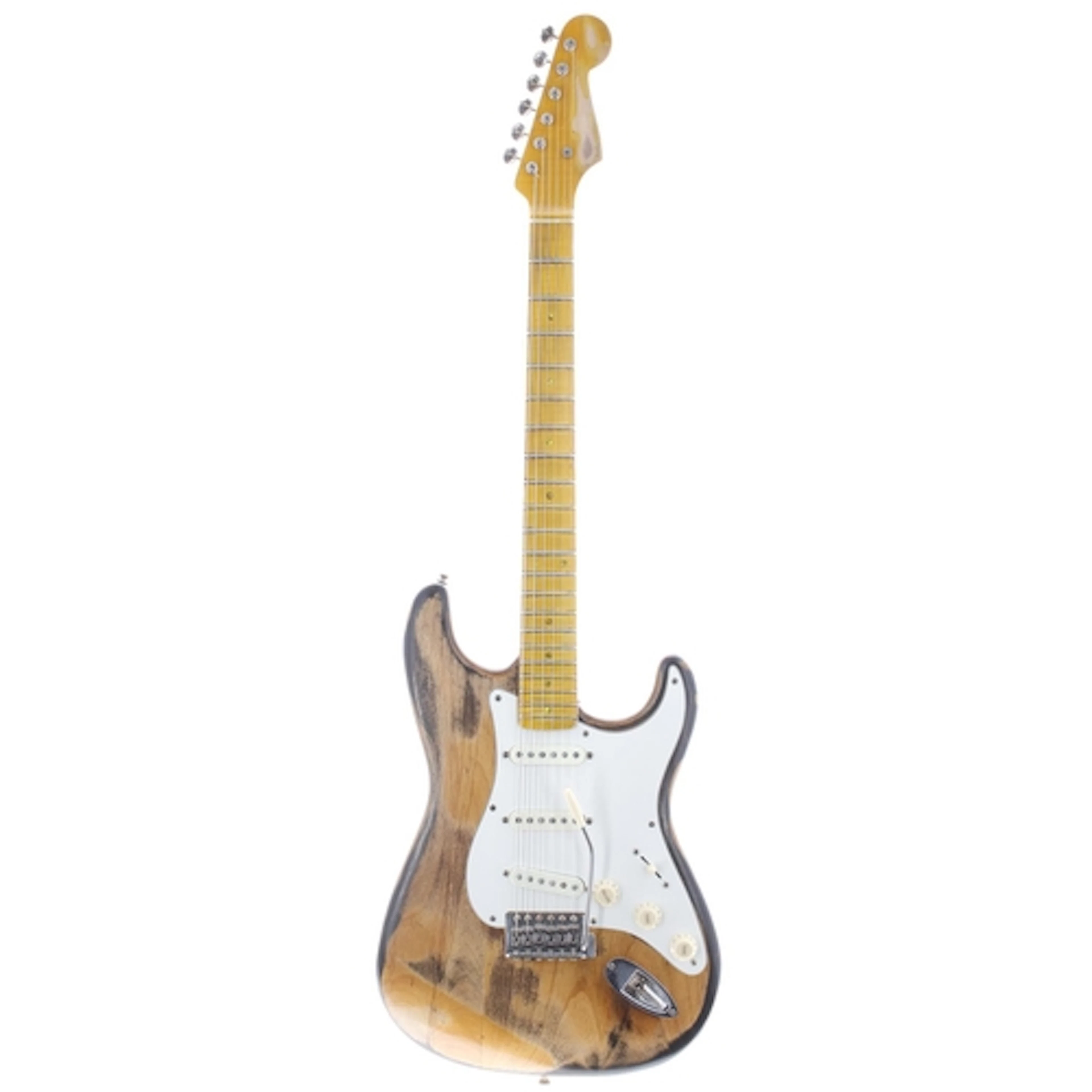 Custom build 50s style Strat type electric guitar; Body: hea...