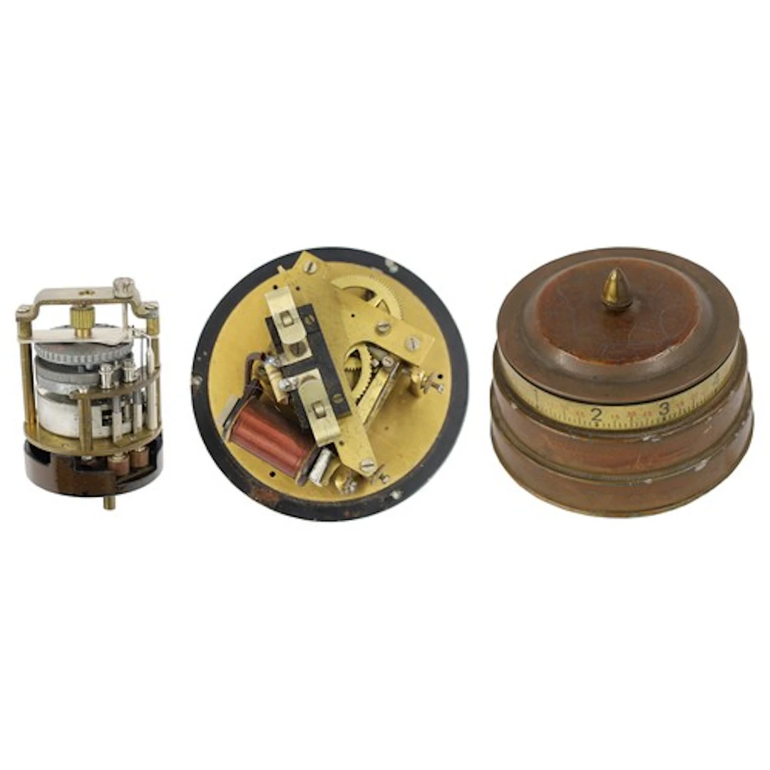 Selection of three items to include a Synchronome centre sec...