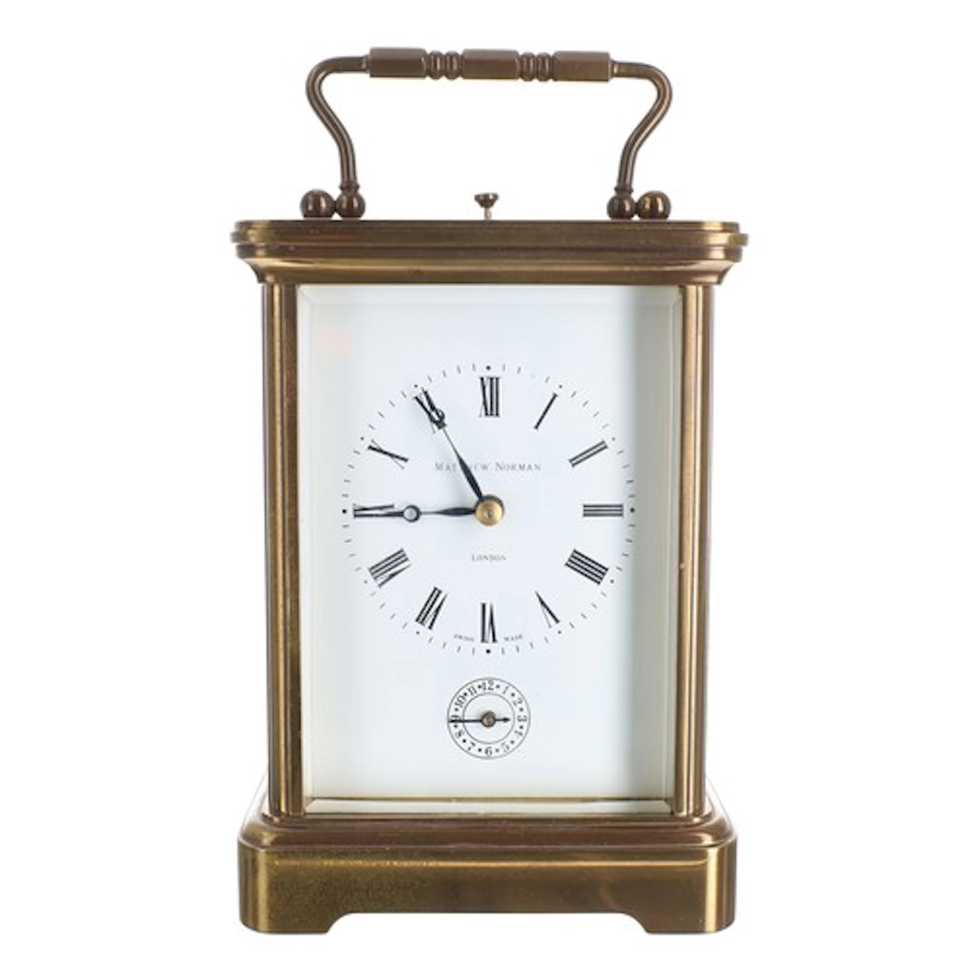 Matthew Norman, London brass cased repeating alarm carriage ...