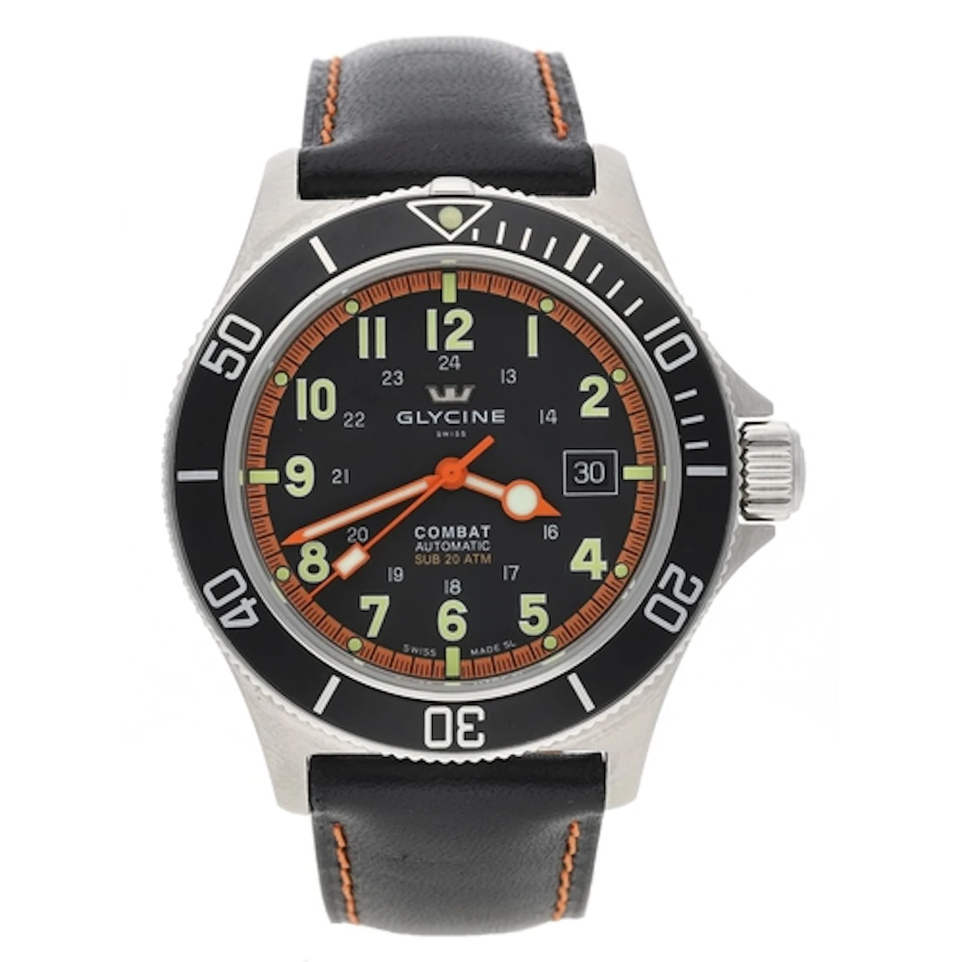 Glycine Combat Sub 20 ATM automatic stainless steel diver's ...