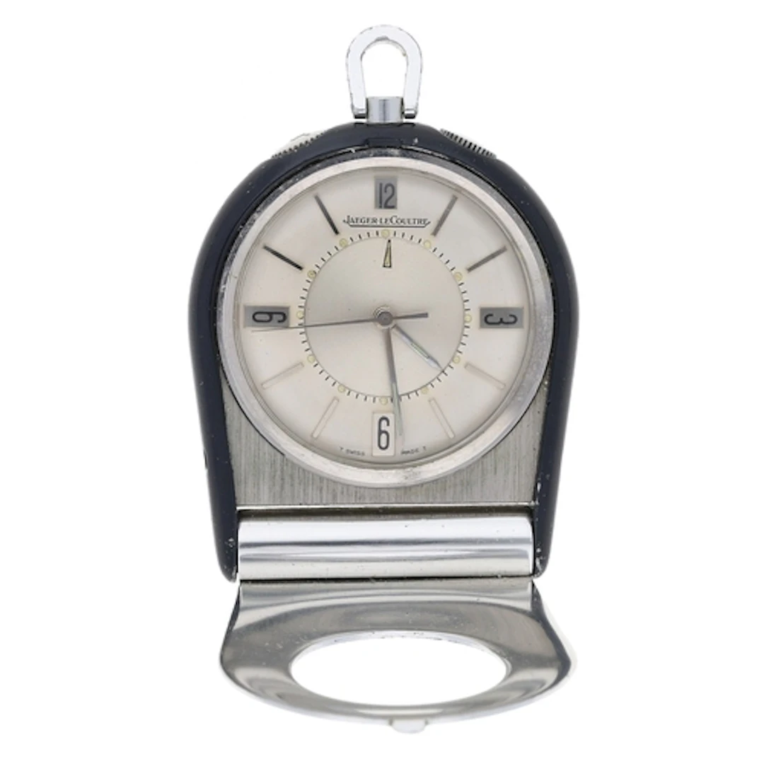 Jaeger-LeCoultre Memovox travel alarm pendant watch, case no...