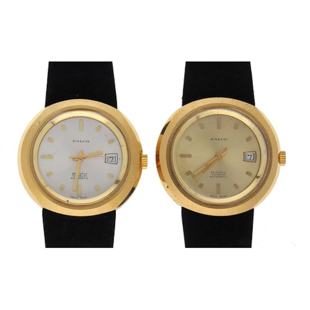 Galco automatic gold plated and stainless steel gentleman's ...