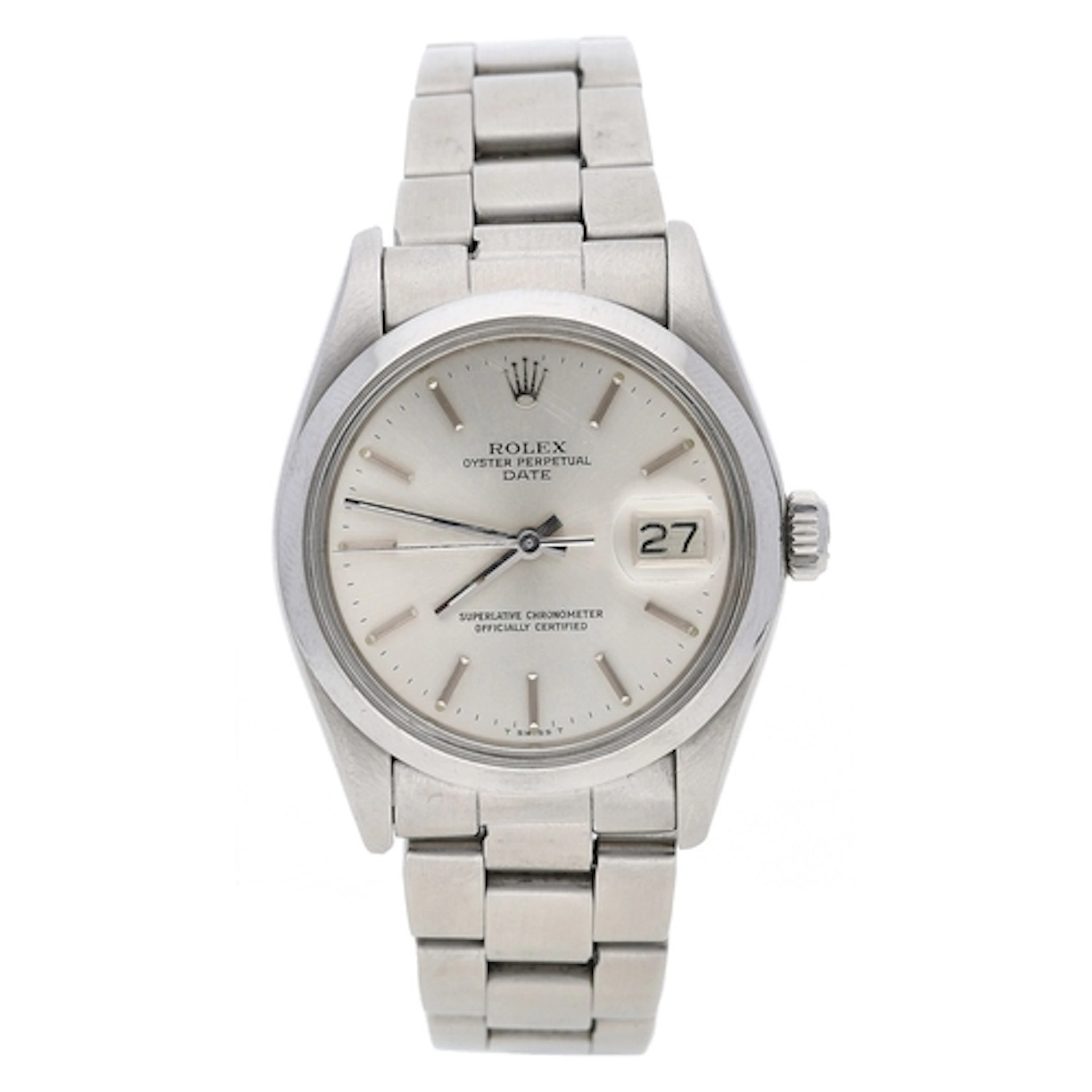 Rolex Oyster Perpetual Date stainless steel gentleman's wris...