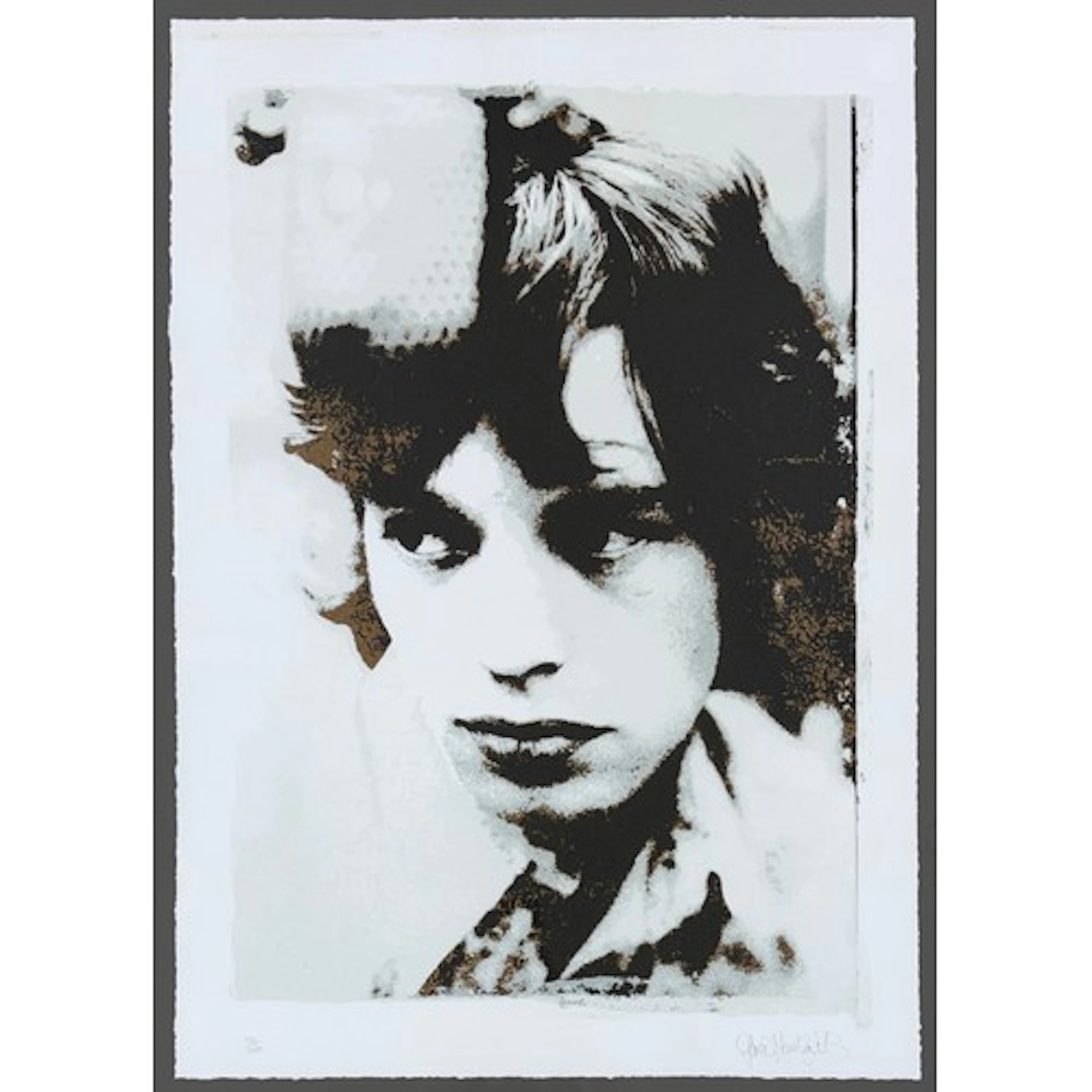 Gered Mankowitz (born 1946) - Mick Jagger Solo Portrait, Ink...