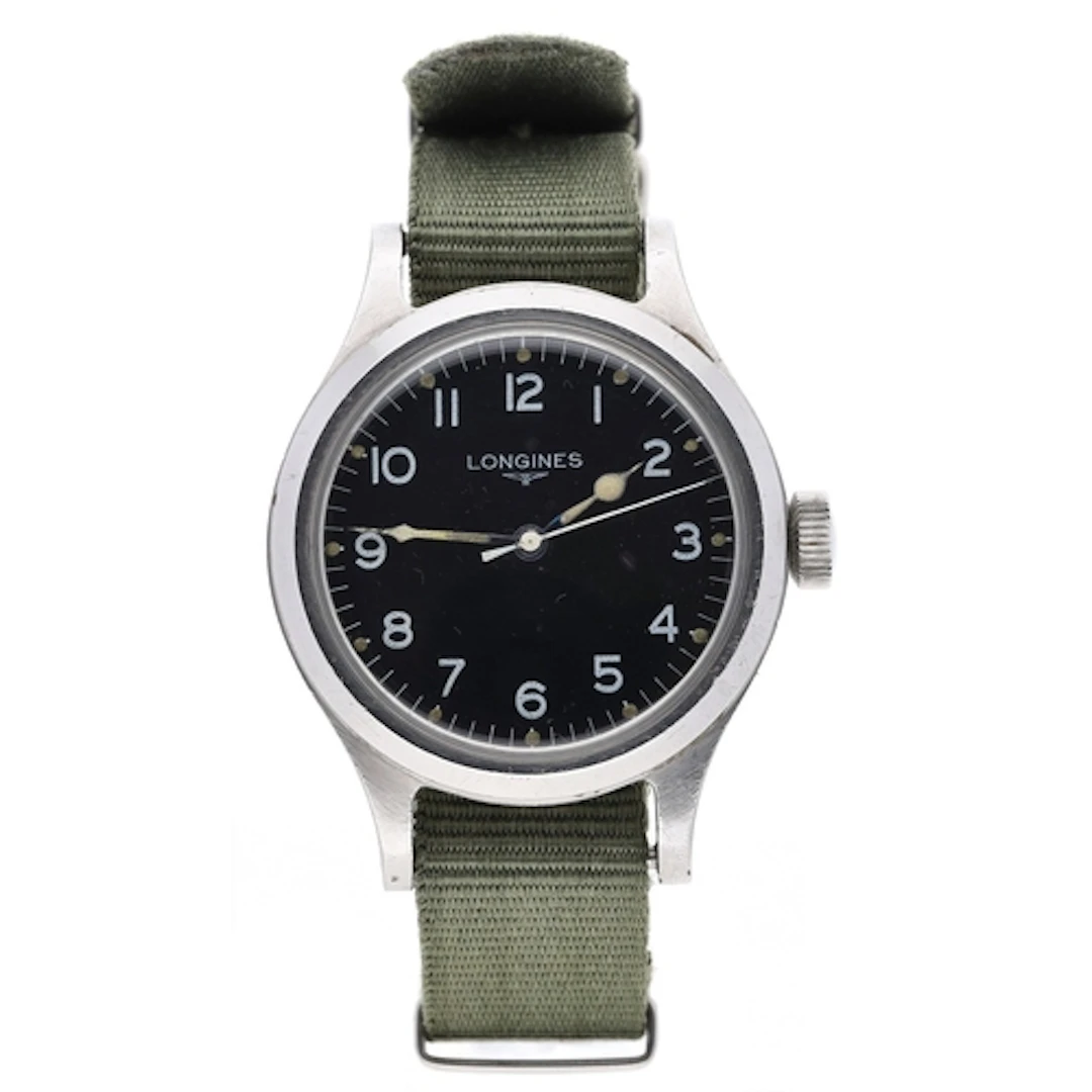 Longines British Military R.A.F issue stainless steel pilot'...