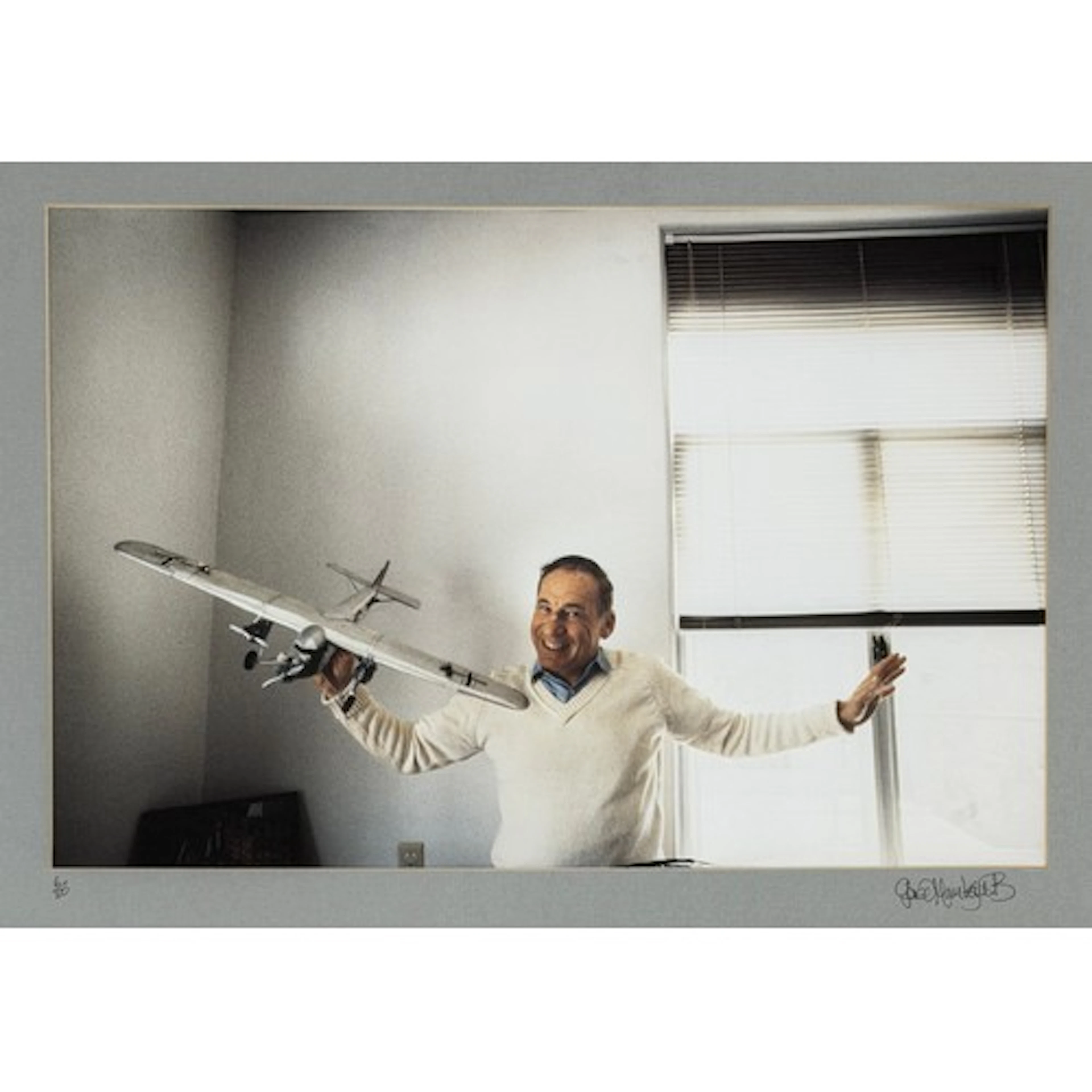 Gered Mankowitz (born 1946) - Mel Brooks with Aeroplane, 198...