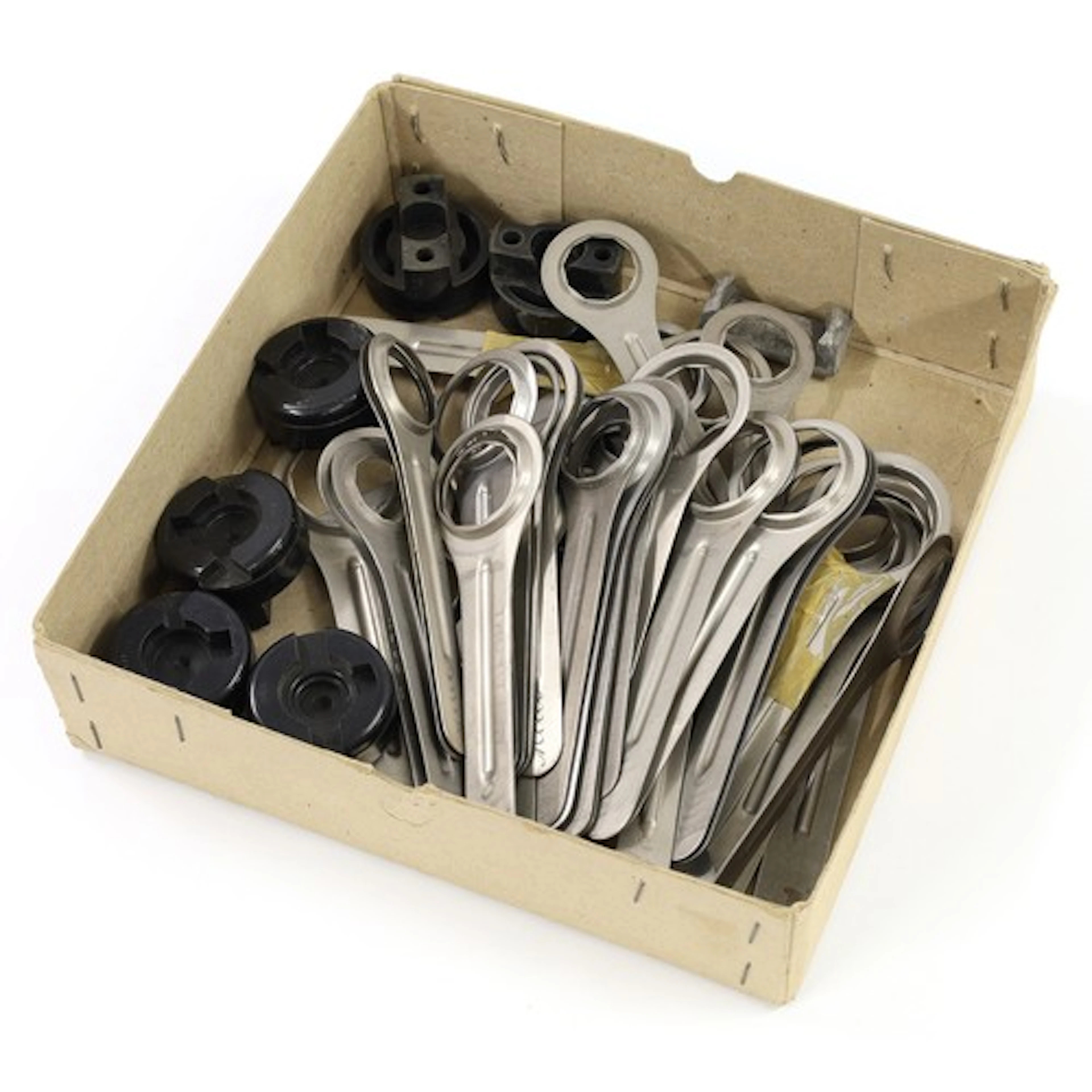 Thirty-nine Mido Multifort case opening tools; together with...