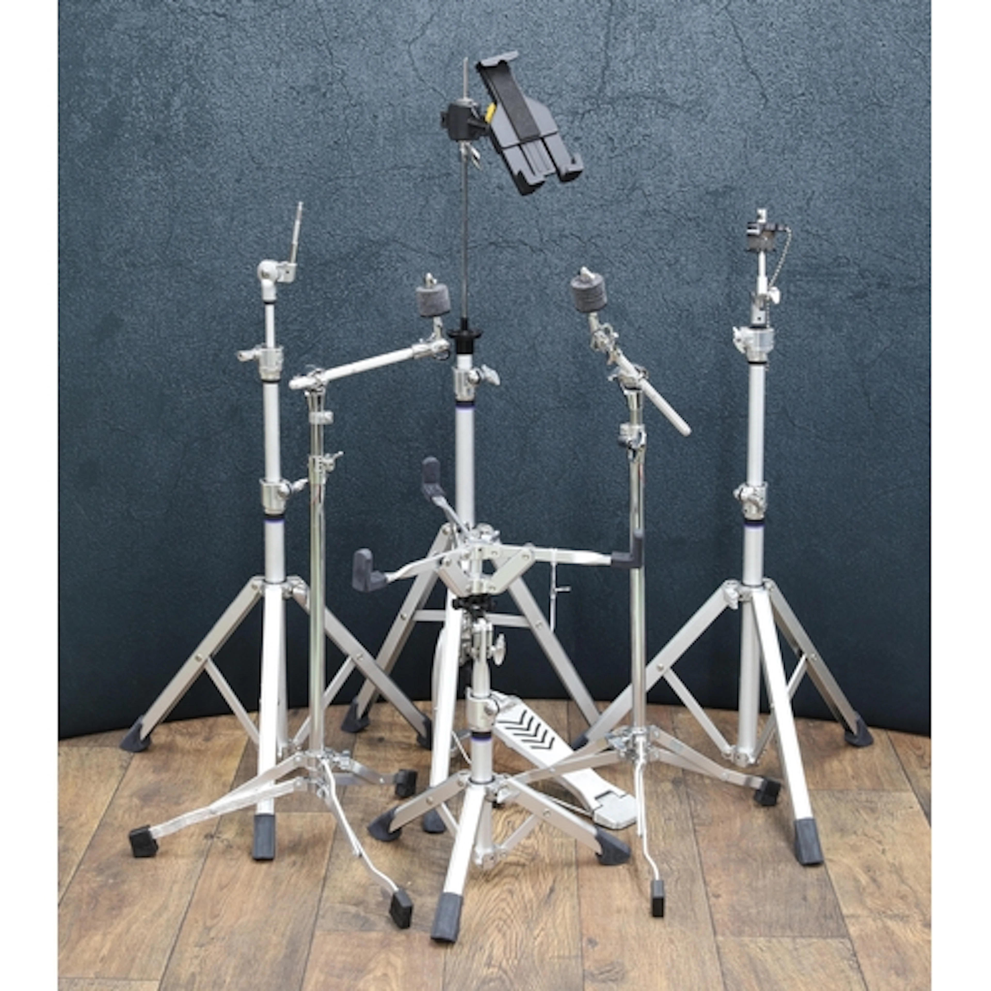 Yamaha snare drum stand; together with hi-hat cymbal stand, ...