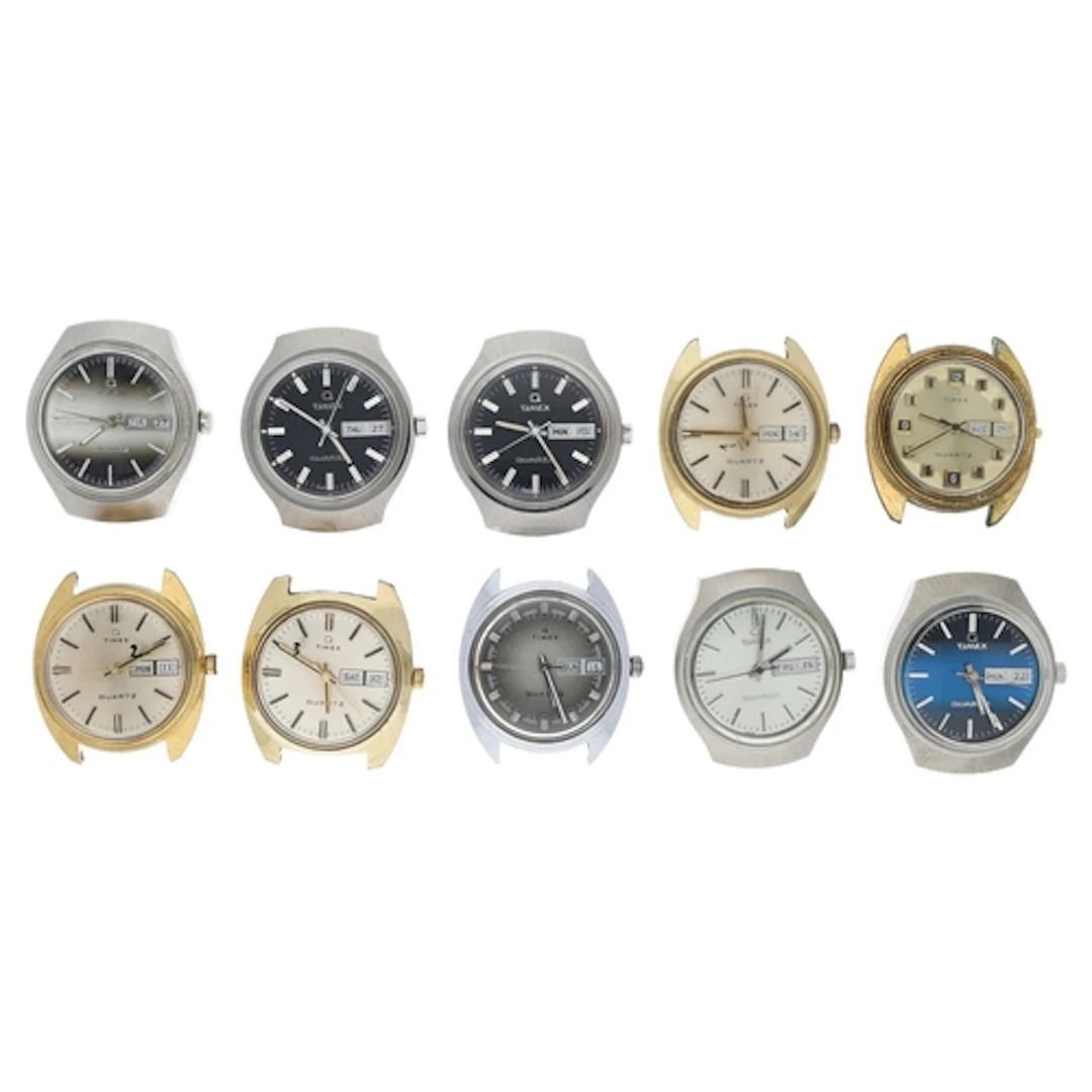 Ten Timex Q Quartz gentleman's wristwatches for repair (lack...
