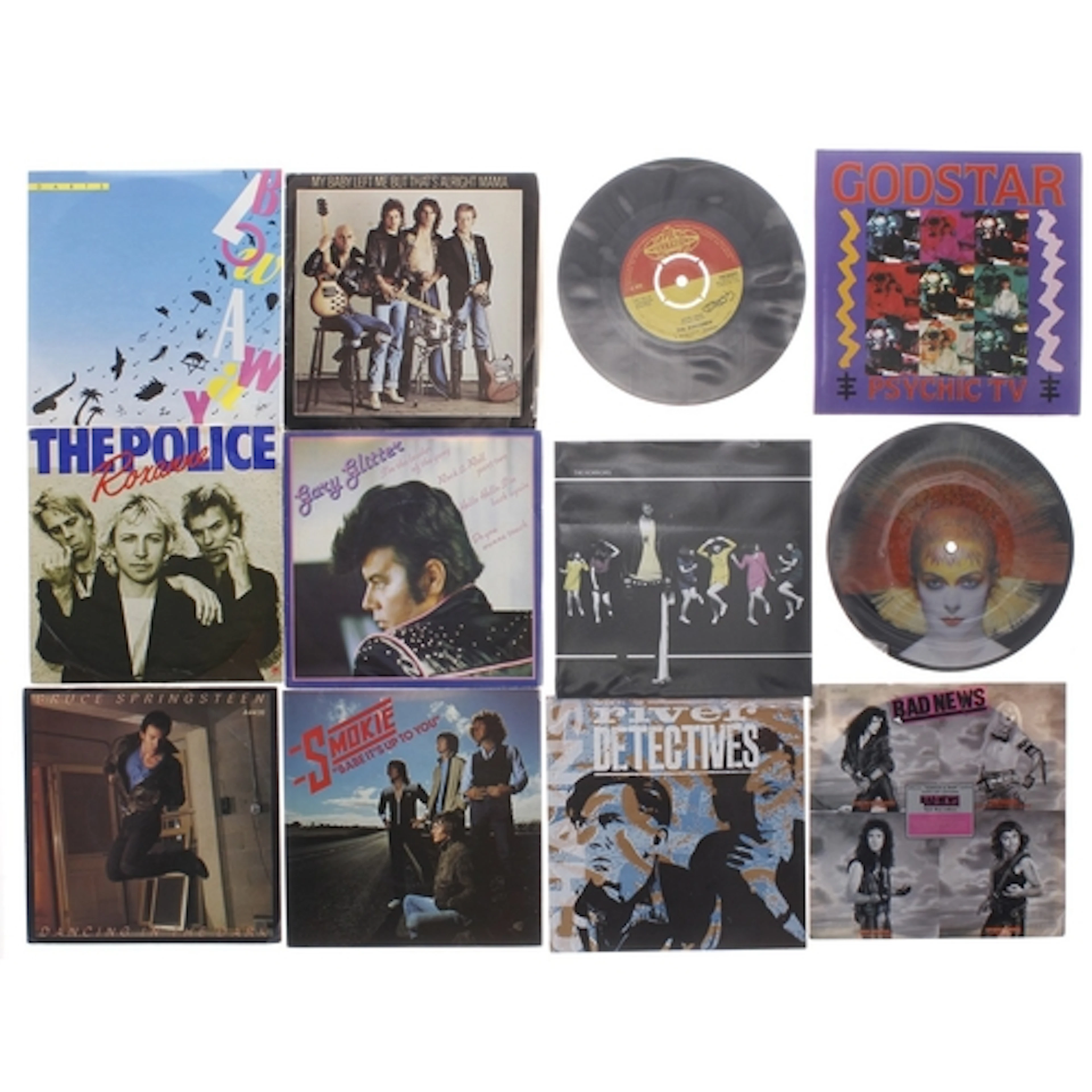 Rock various - over forty 45rpm vinyl records to include The...
