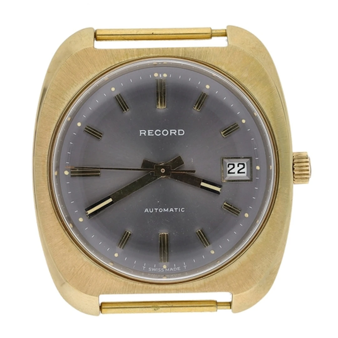 Record automatic gold plated and stainless steel gentleman's...