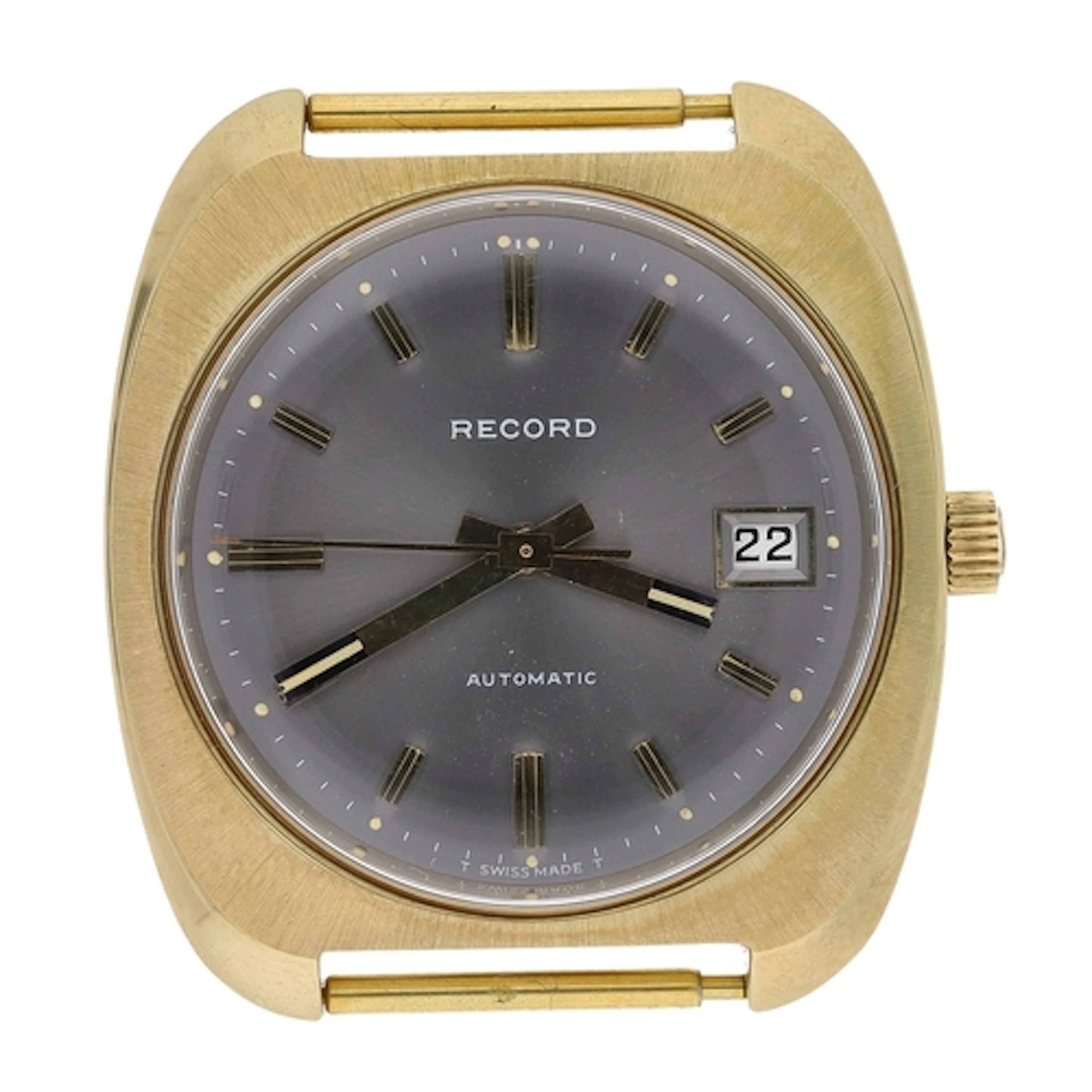 Record automatic gold plated and stainless steel gentleman's...
