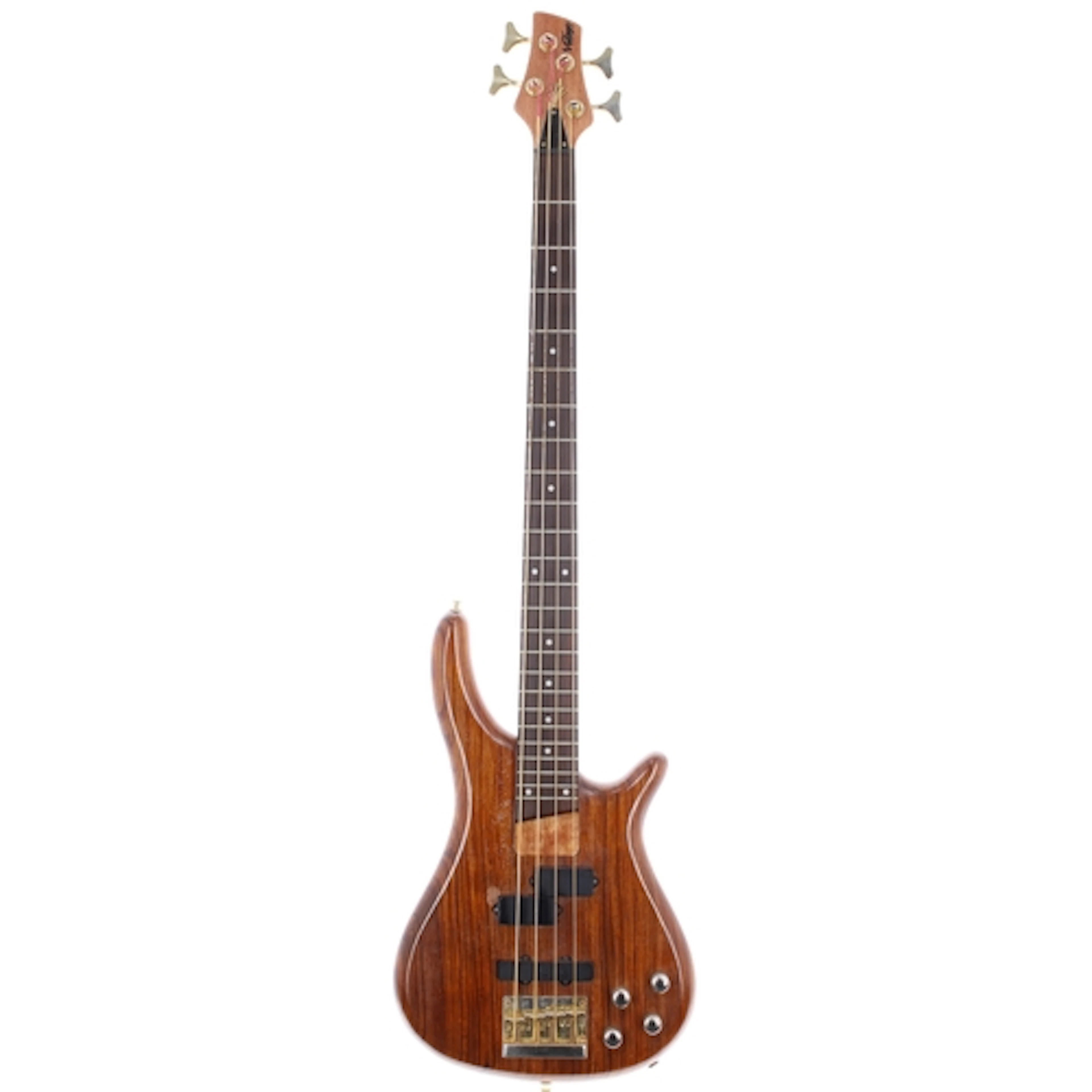 JHS Vintage four string bass guitar, natural finish, within ...