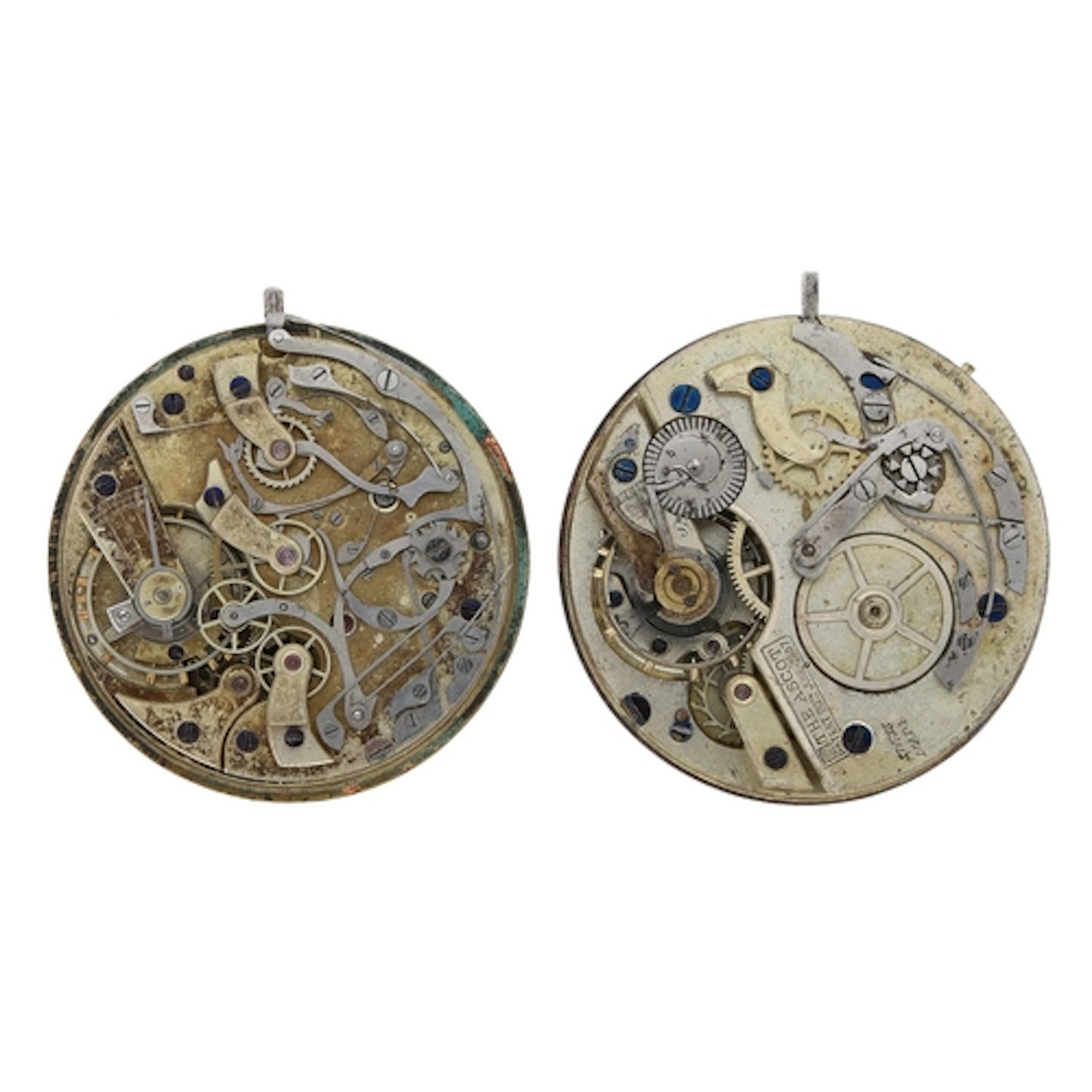 Swiss 'The Ascot Patent 20th June 1887' chronograph calendar...