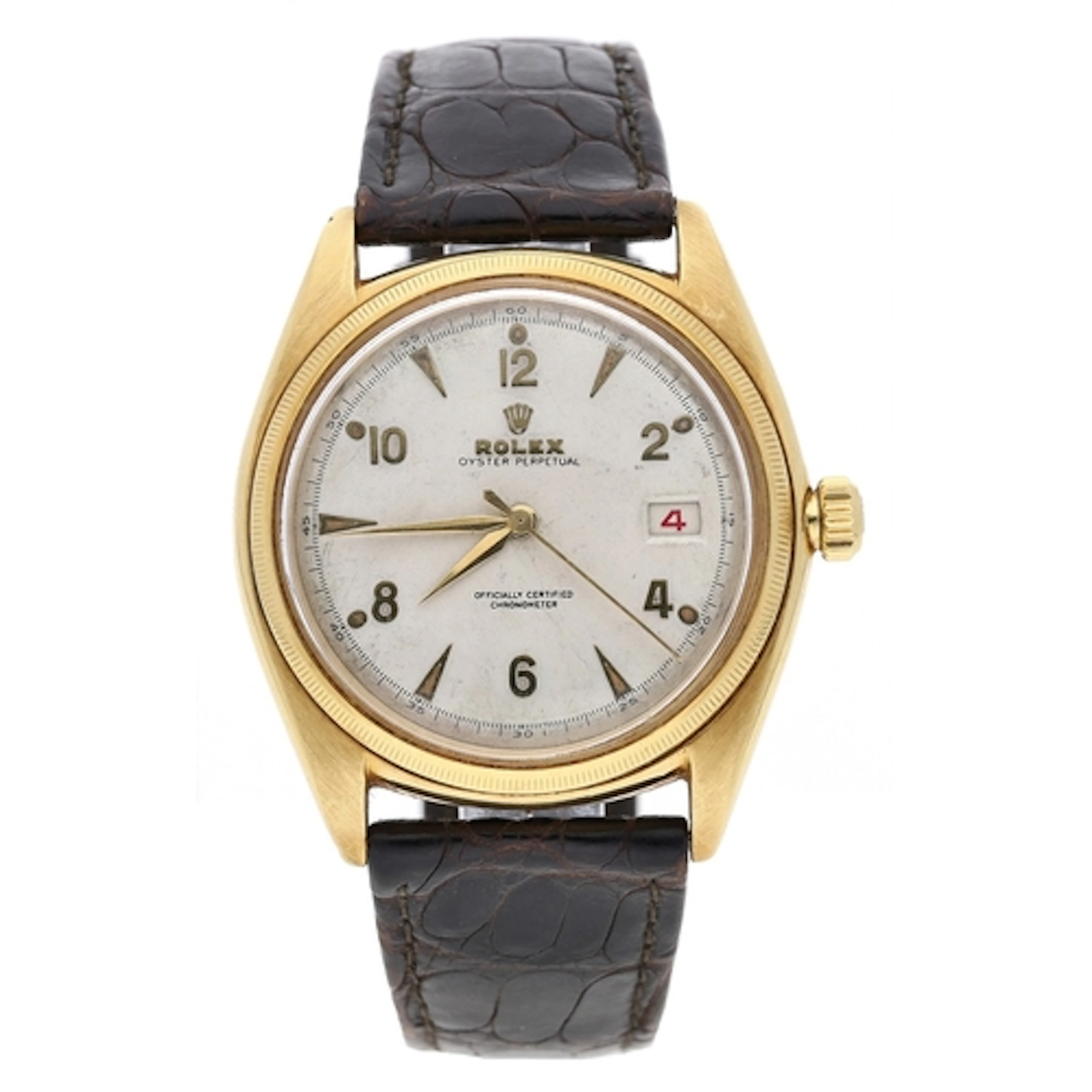 Rolex Oyster Perpetual 'Ovettone' Chronometer automatic 18ct...