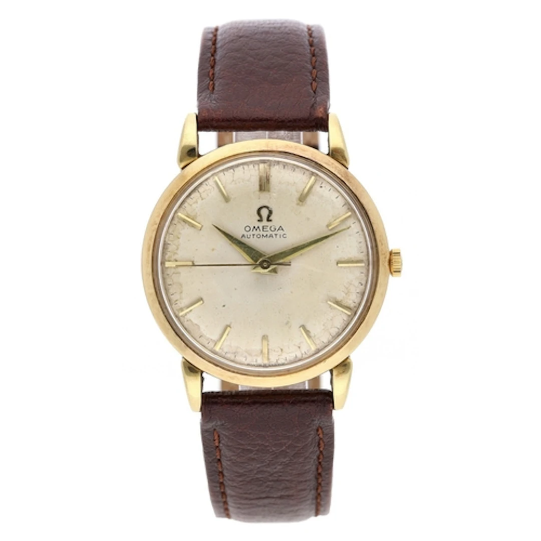 Omega 18ct 'bumper' automatic gentleman's wristwatch, refere...