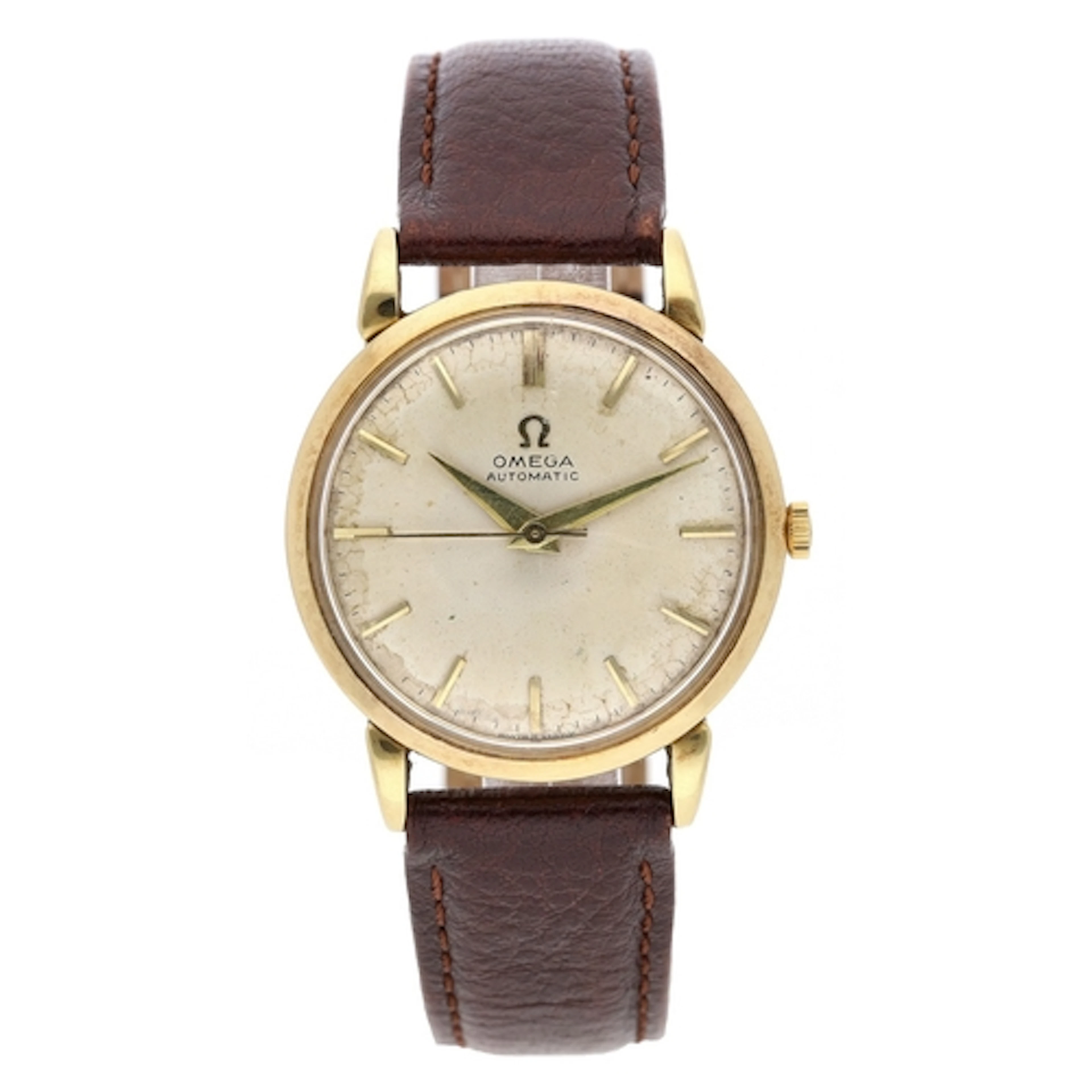 Omega 18ct 'bumper' automatic gentleman's wristwatch, refere...